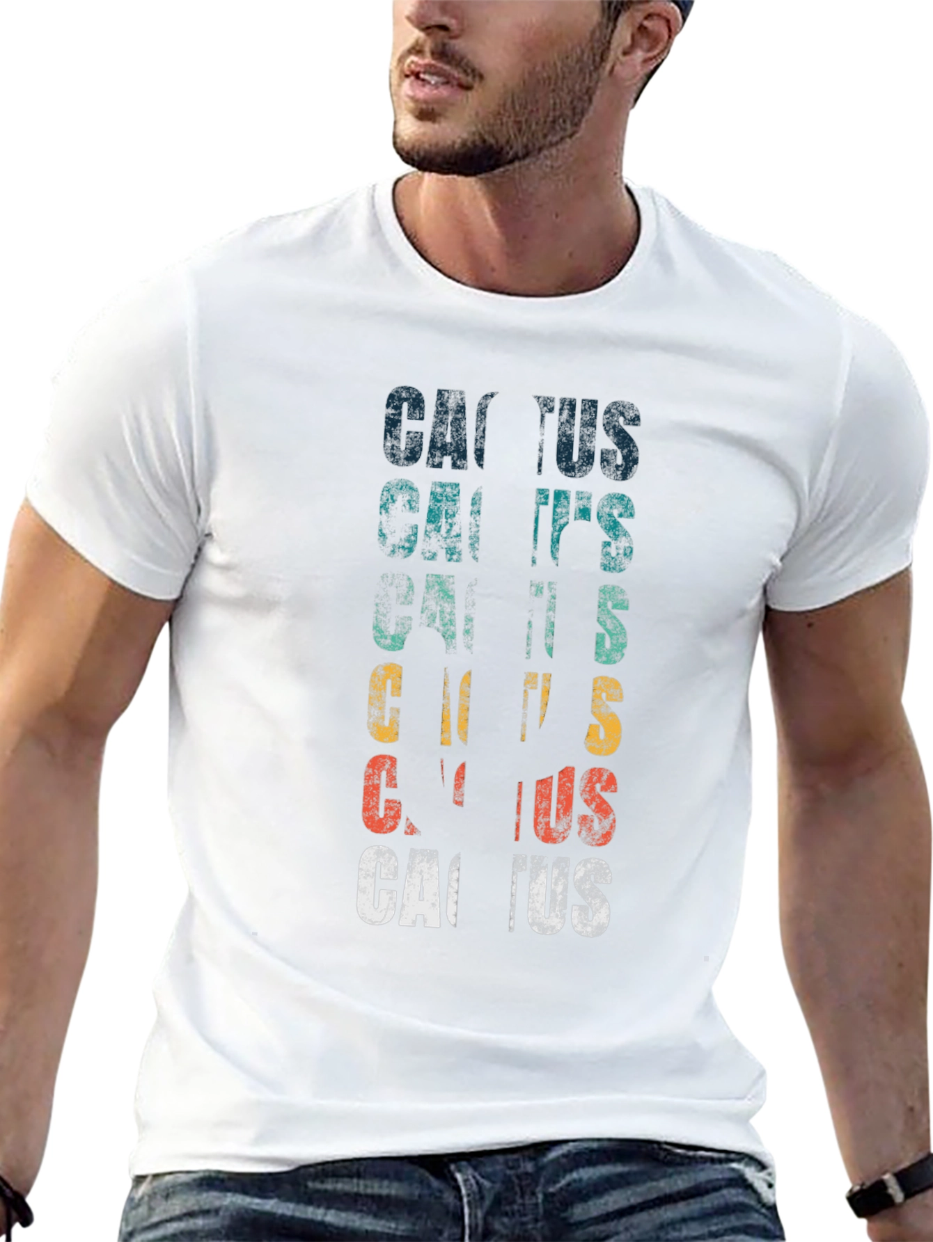 Retro Cactus T-Shirt - Desert Style