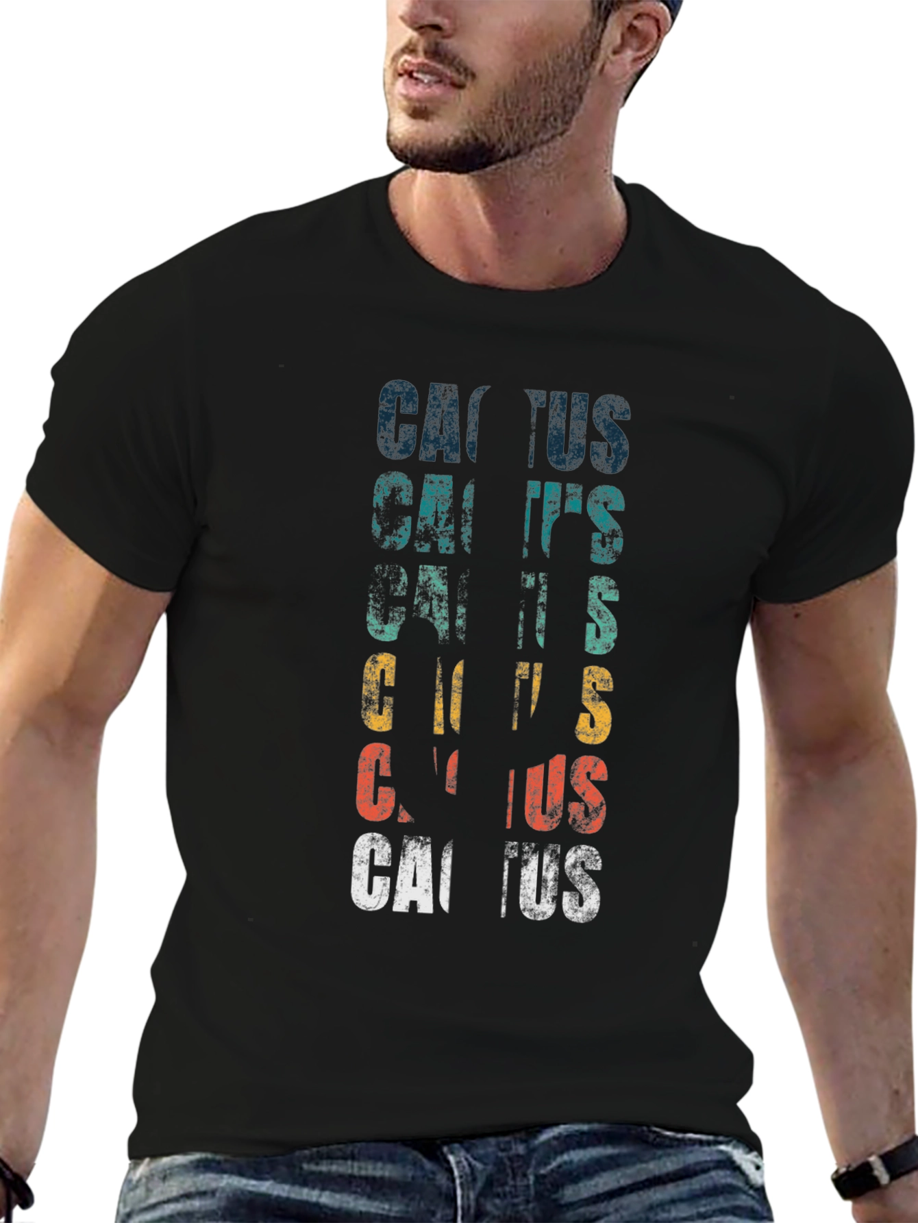 Retro Cactus T-Shirt - Desert Style