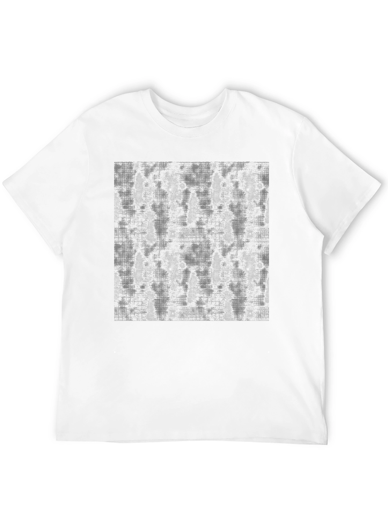 Abstract Print Black Tee - Modern Casual Wear