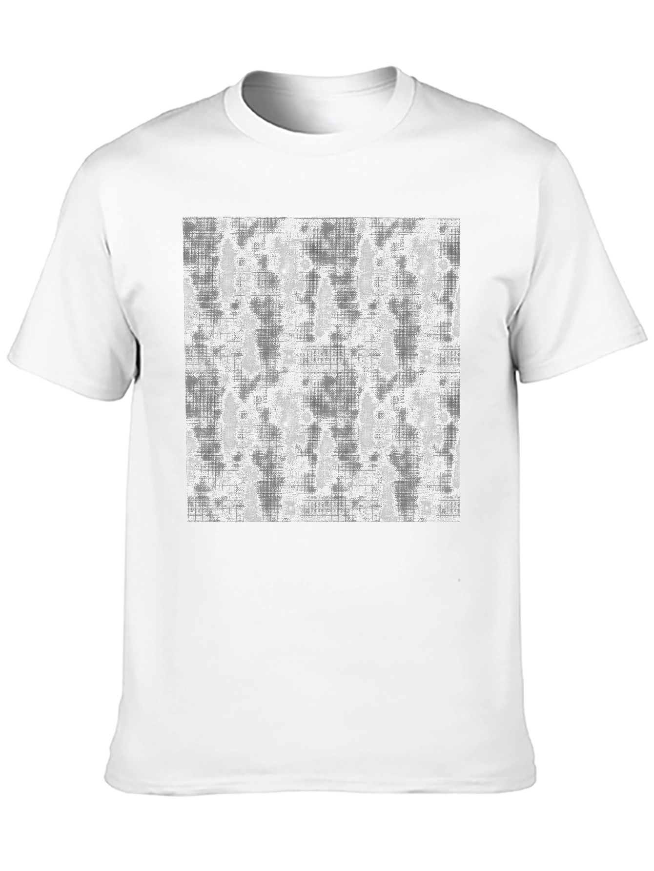 Abstract Print Black Tee - Modern Casual Wear