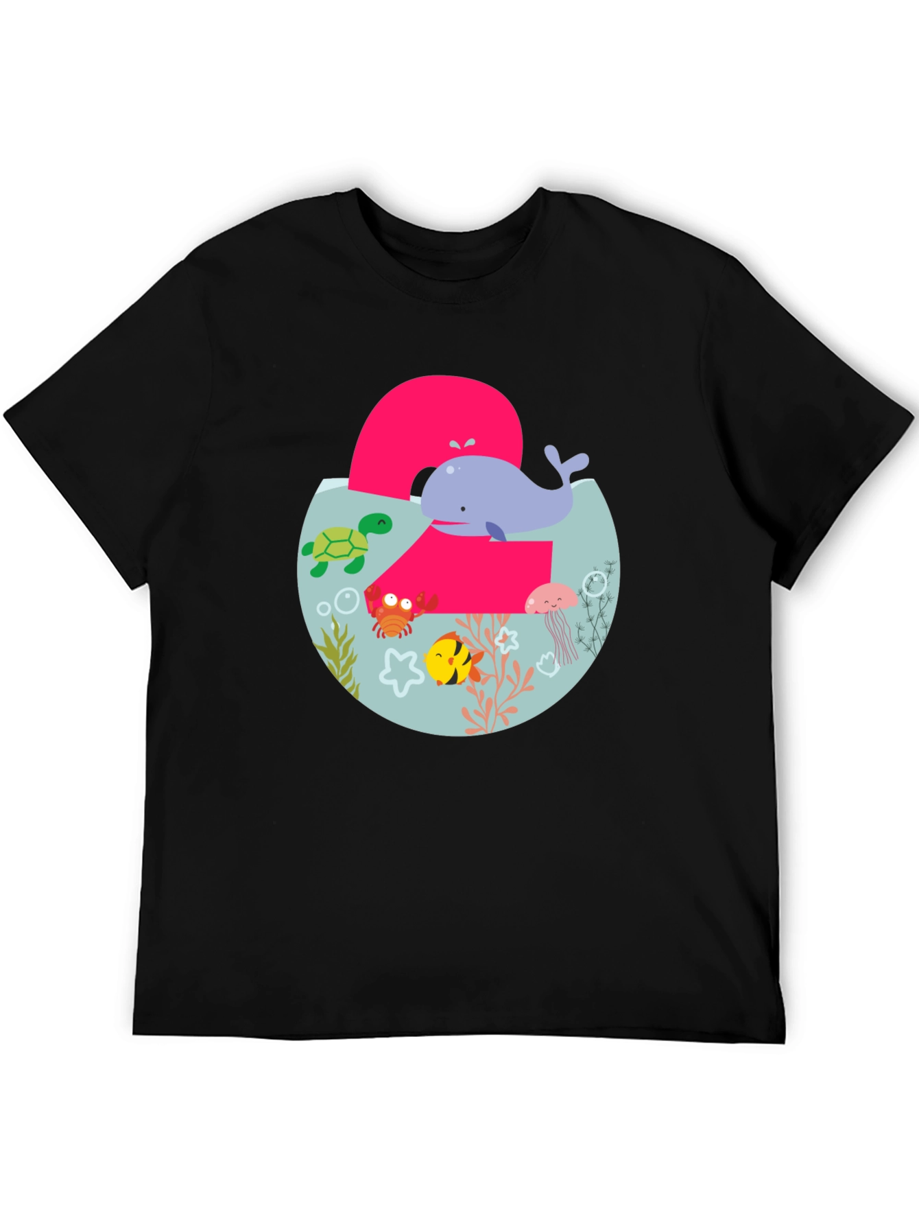 Kids 2nd Birthday Ocean Theme T-Shirt