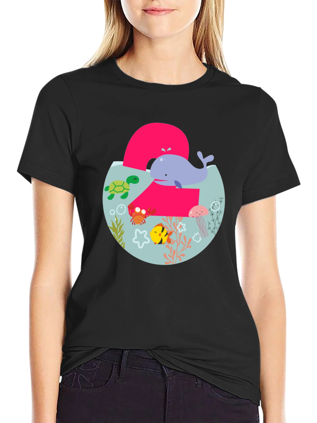 Kids 2nd Birthday Ocean Theme T-Shirt