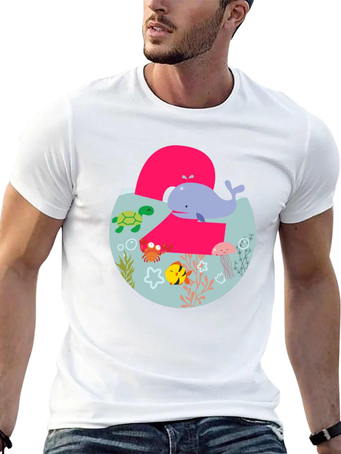 Kids 2nd Birthday Ocean Theme T-Shirt