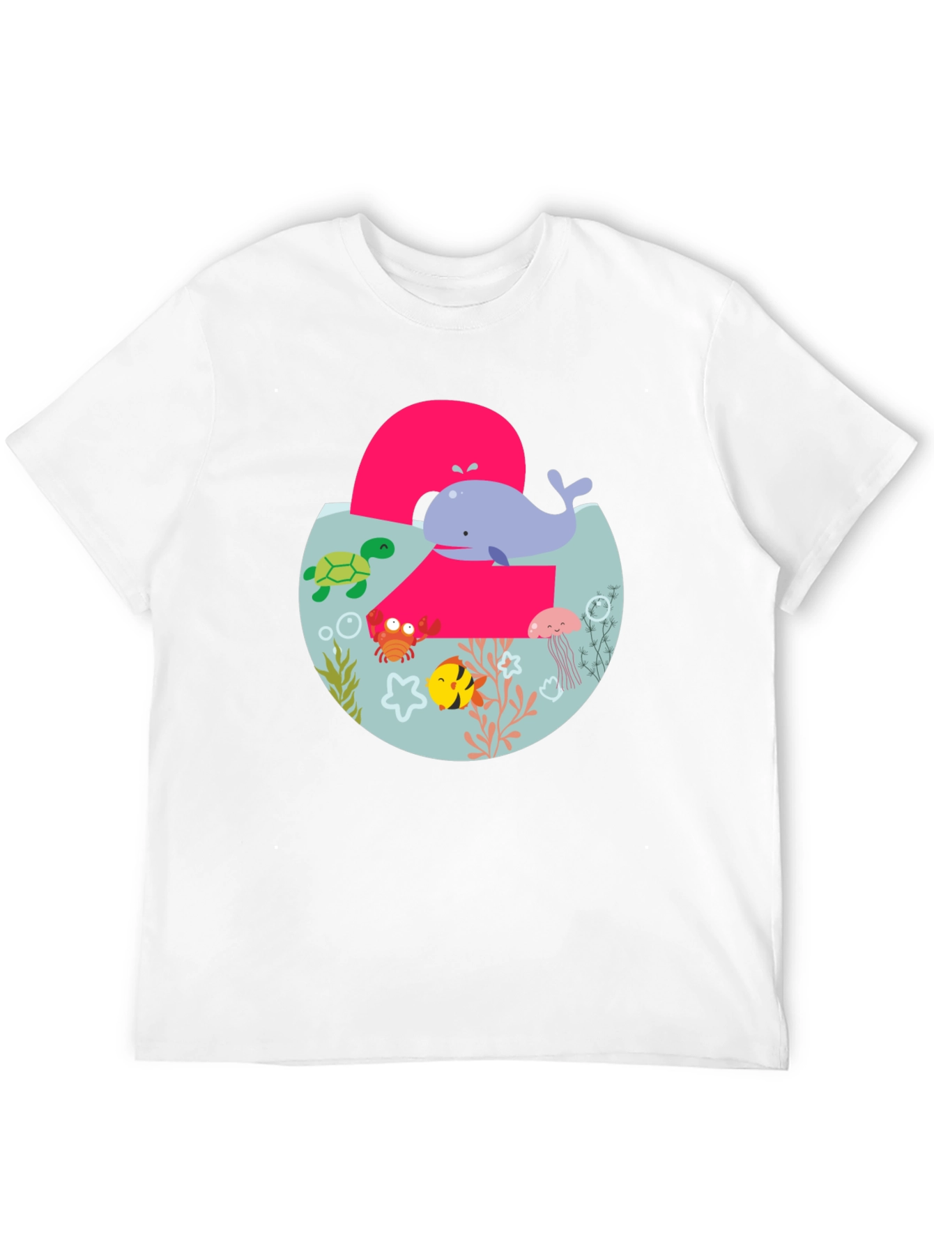 Kids 2nd Birthday Ocean Theme T-Shirt