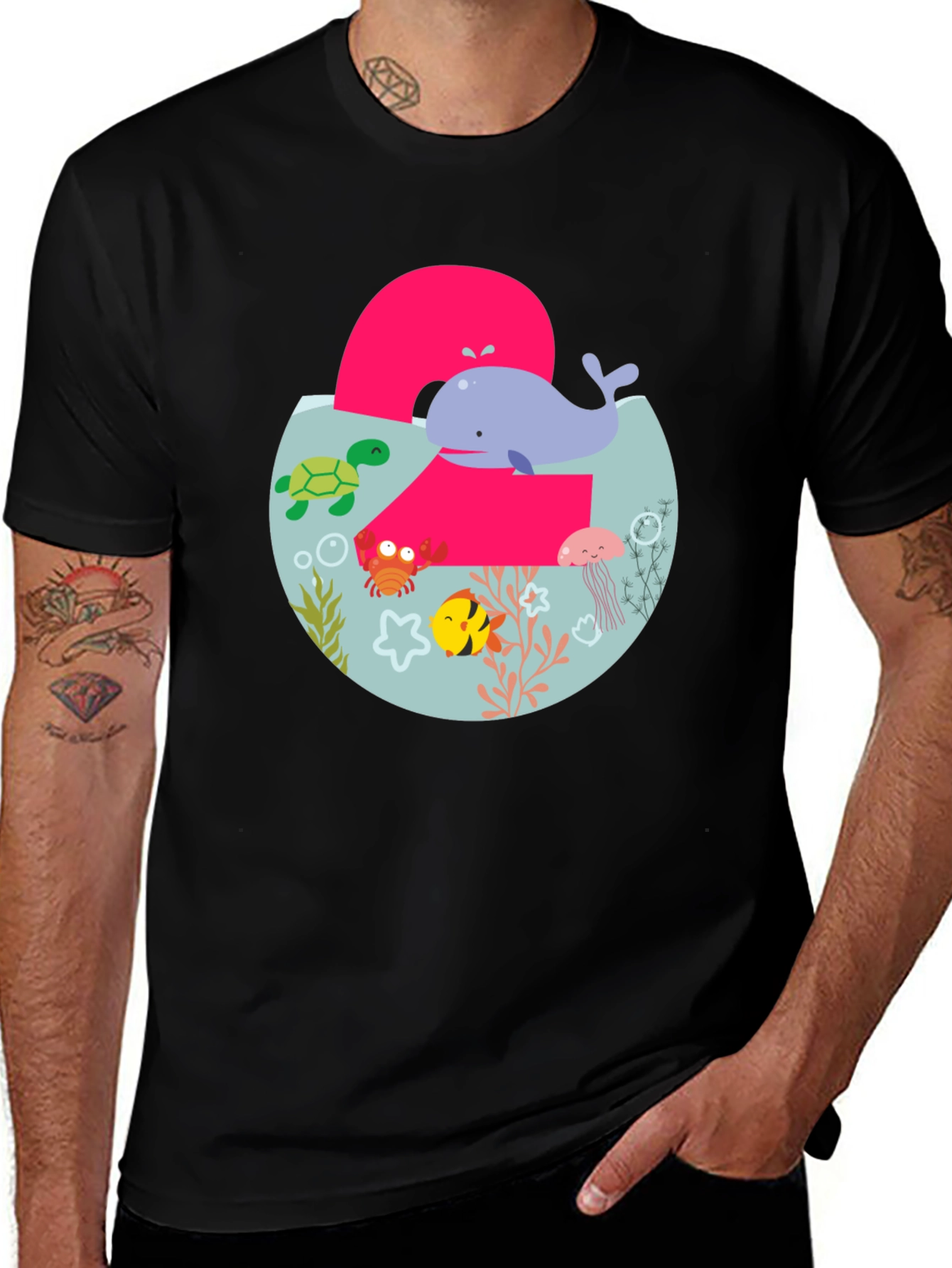 Kids 2nd Birthday Ocean Theme T-Shirt