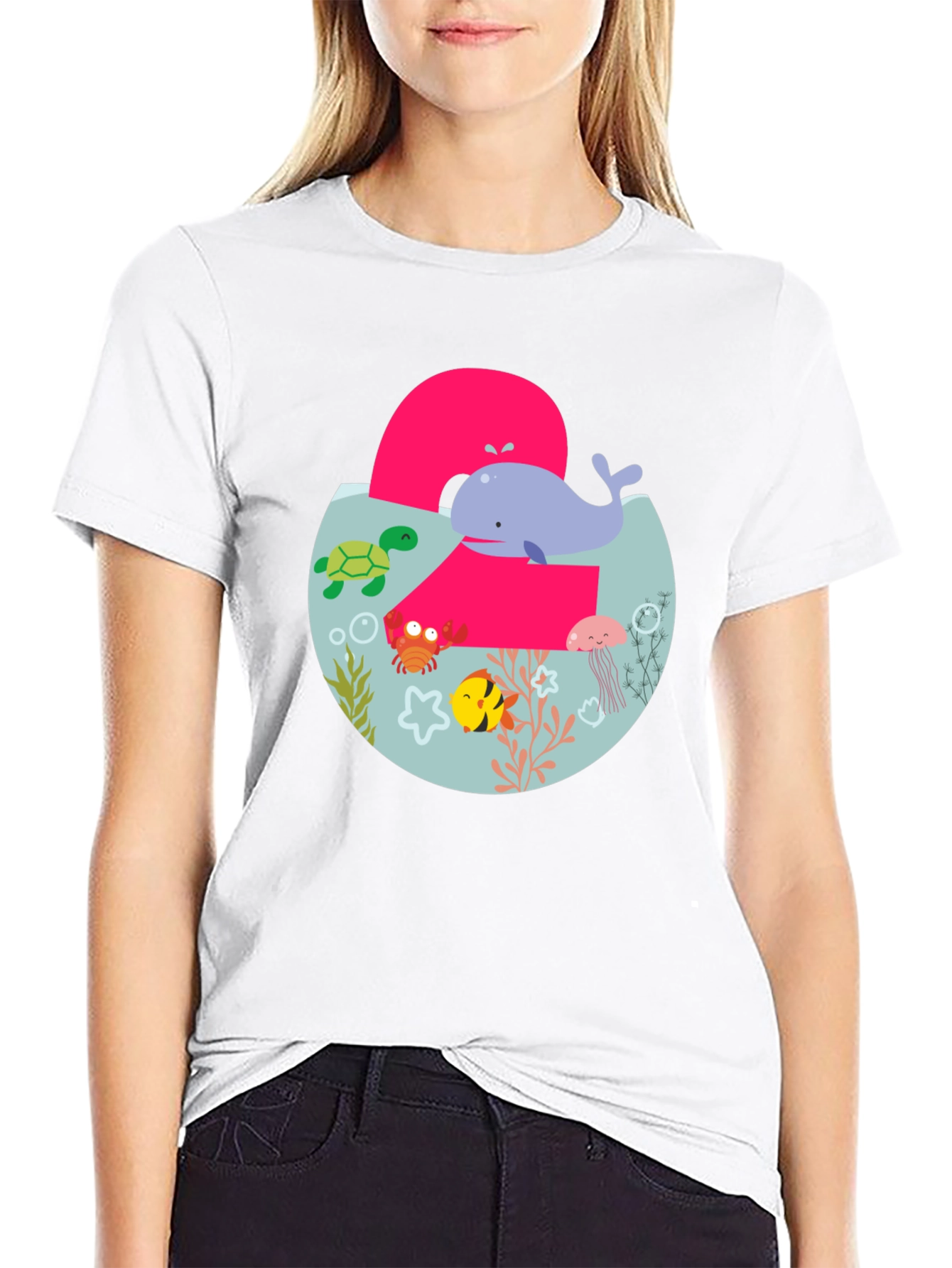Kids 2nd Birthday Ocean Theme T-Shirt