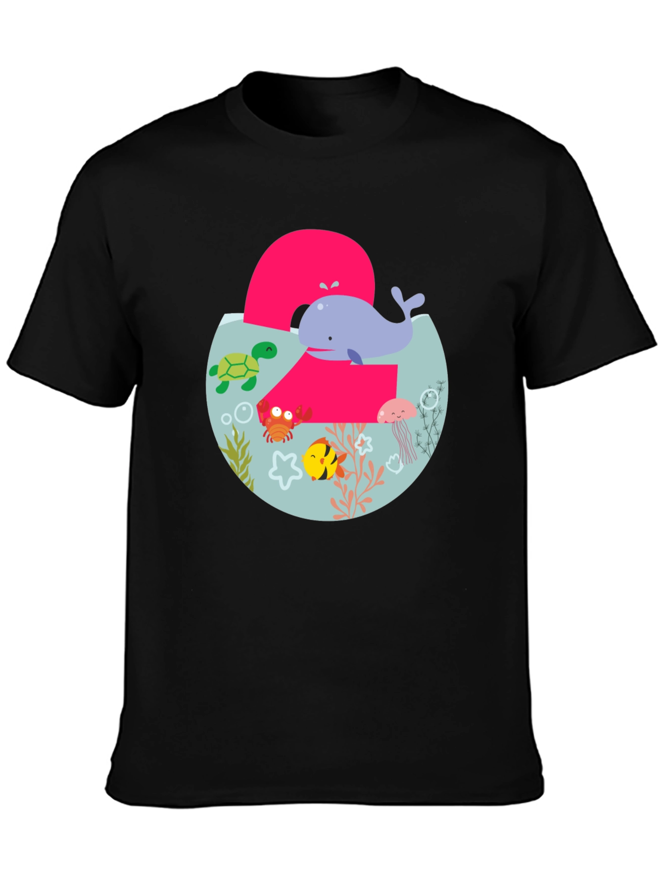 Kids 2nd Birthday Ocean Theme T-Shirt