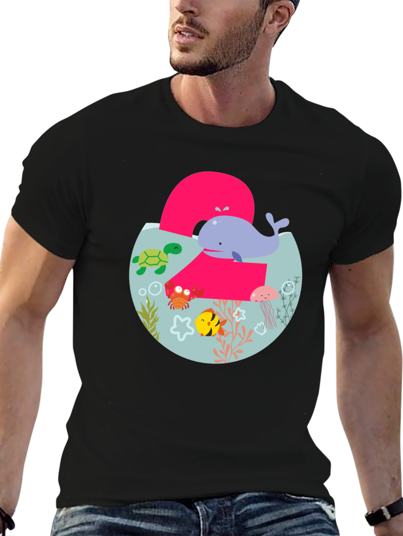 Kids 2nd Birthday Ocean Theme T-Shirt