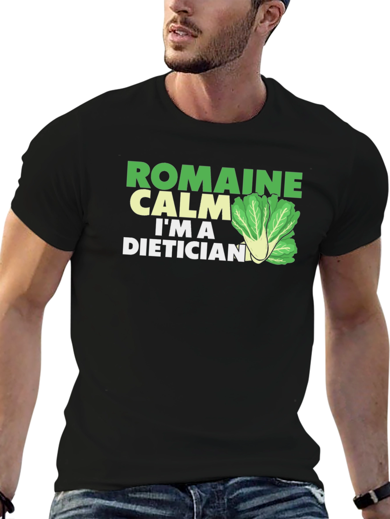 Romaine Calm Dietician T-Shirt - Funny Health Food Tee