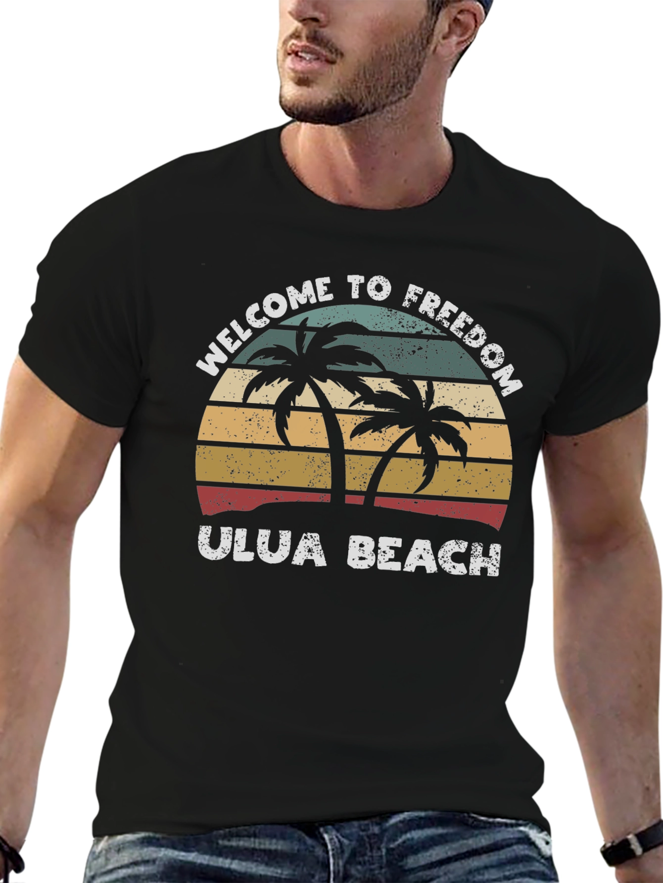Retro Ulua Beach T-Shirt - Welcome to Freedom Tee