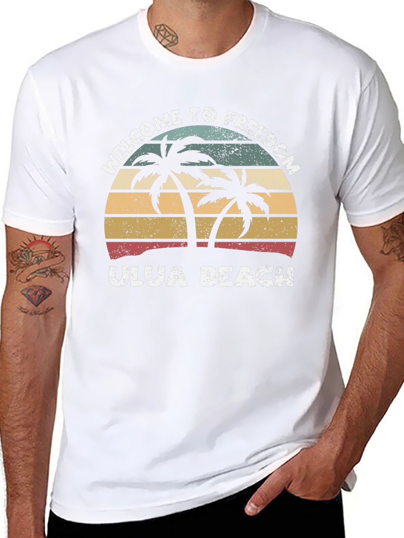Retro Ulua Beach T-Shirt - Welcome to Freedom Tee