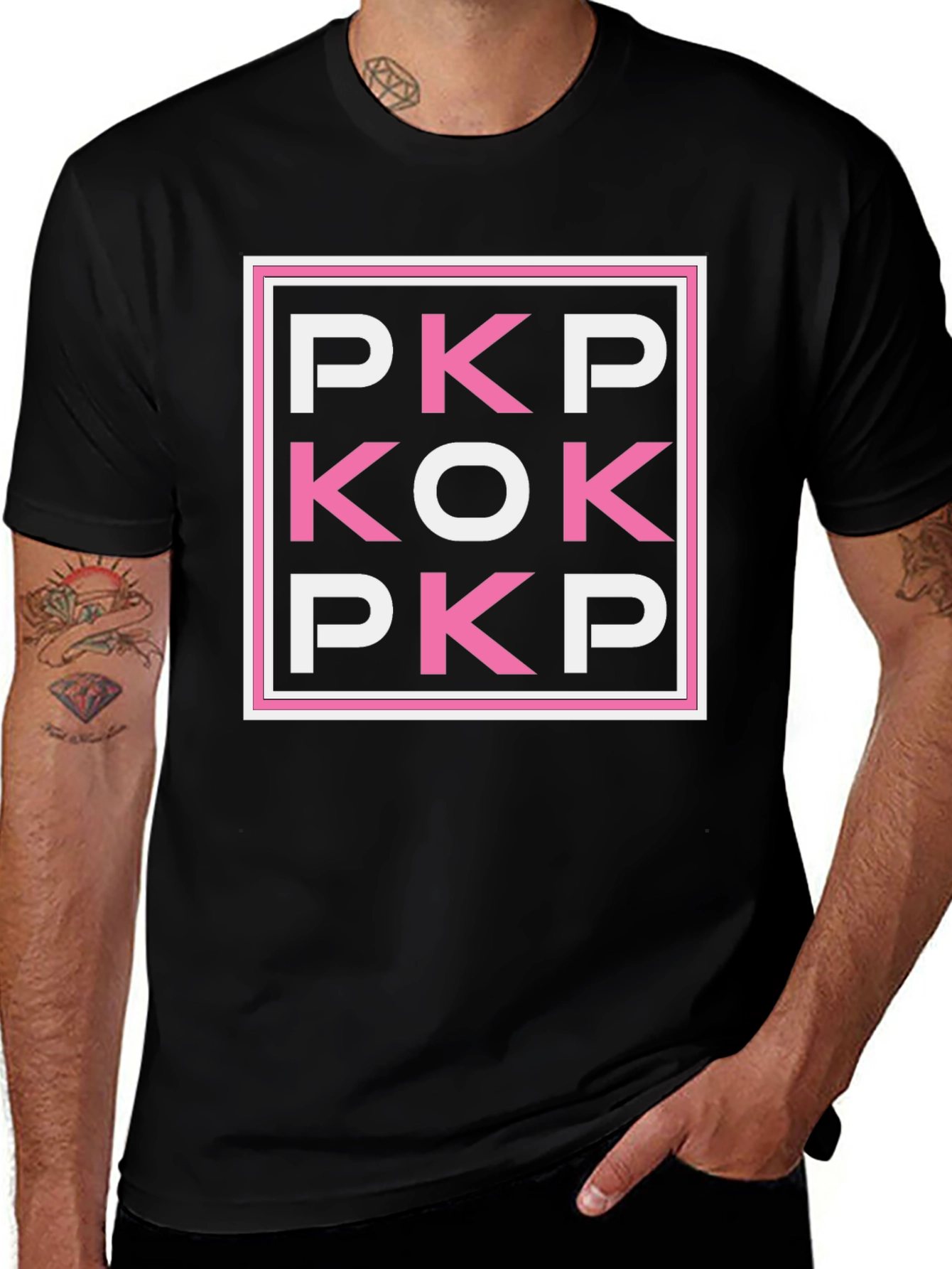 PKP KOK PKP Graphic Tee - Black Cotton T-Shirt