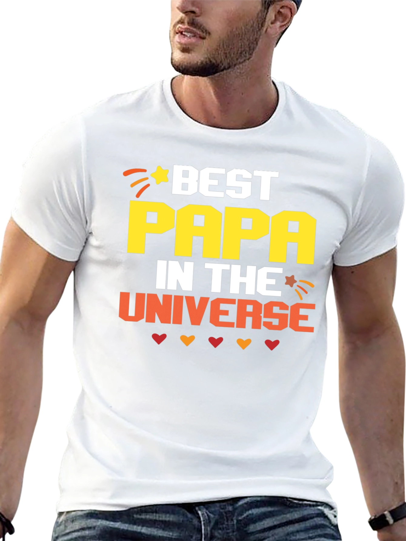 Best Papa in the Universe Graphic T-Shirt