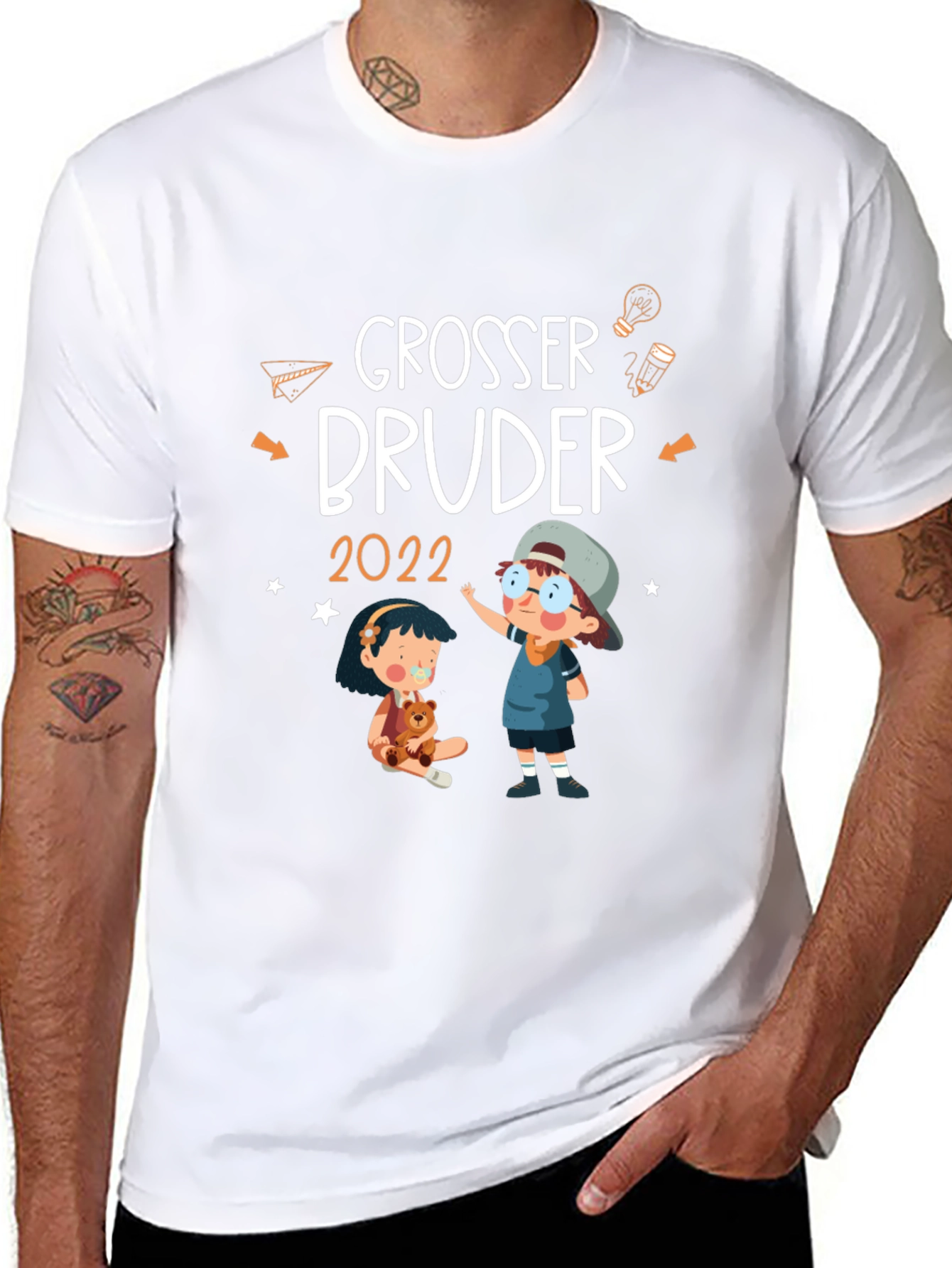 Grosser Bruder 2022 T-Shirt Brother Announcement Tee