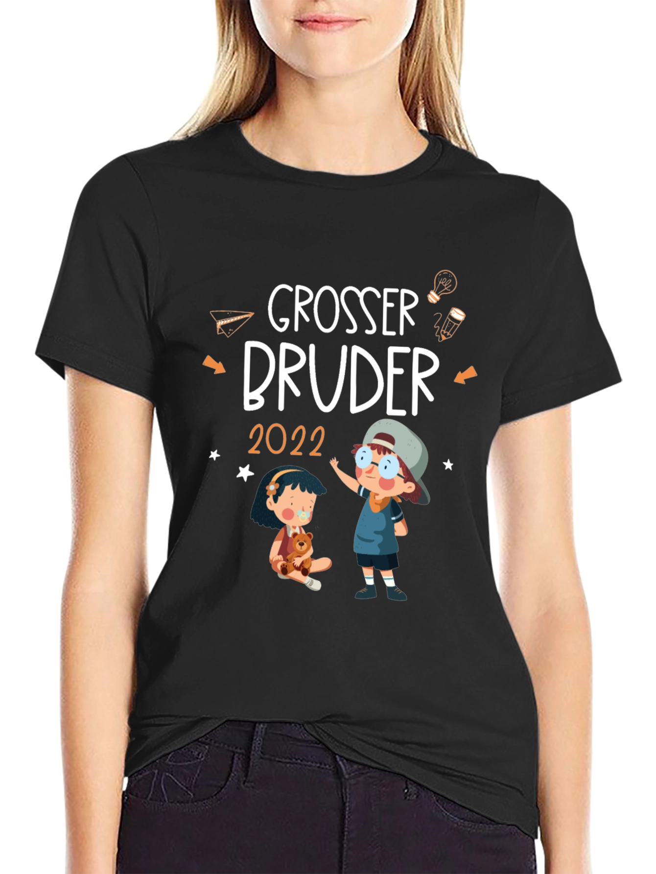 Grosser Bruder 2022 T-Shirt Brother Announcement Tee