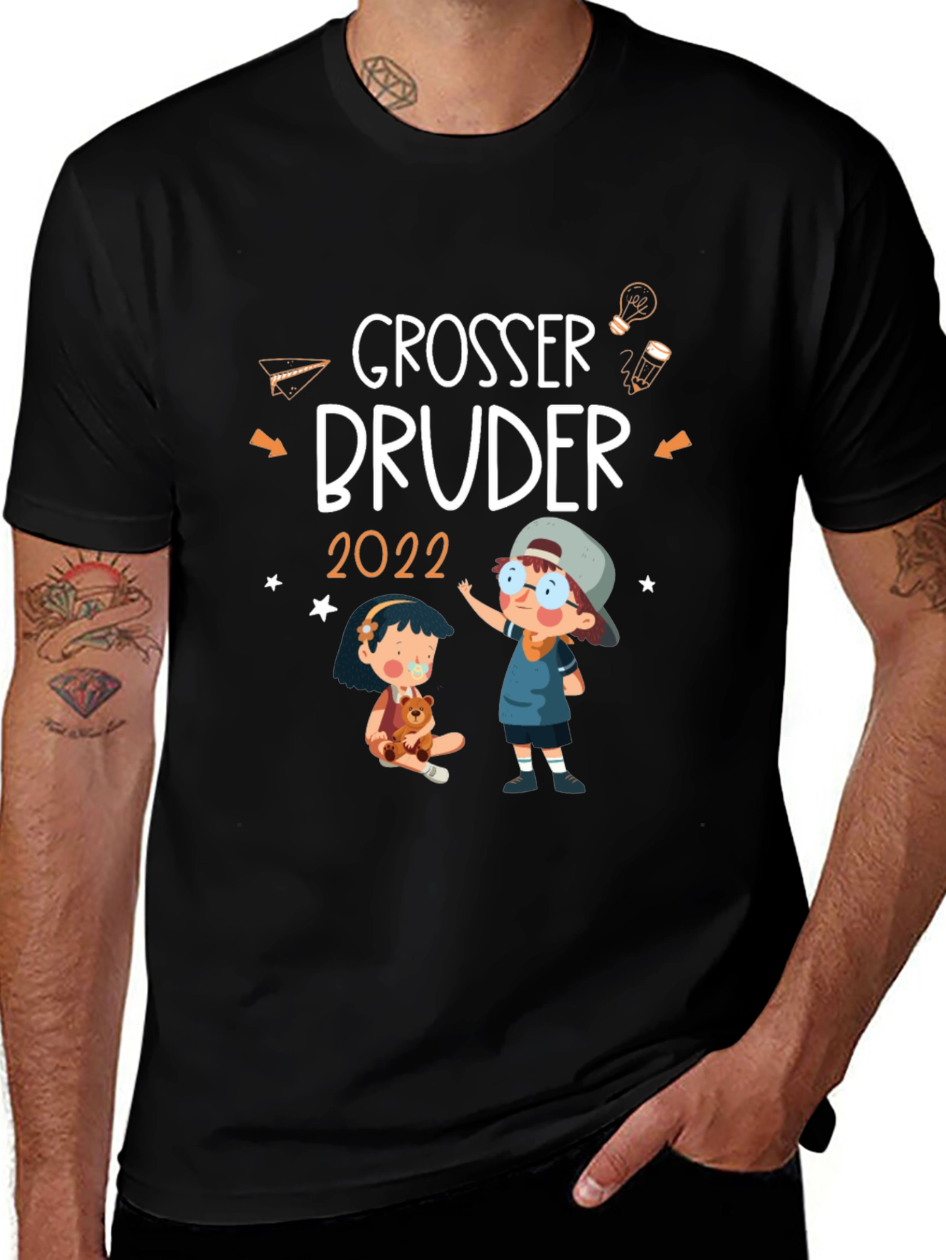 Grosser Bruder 2022 T-Shirt Brother Announcement Tee