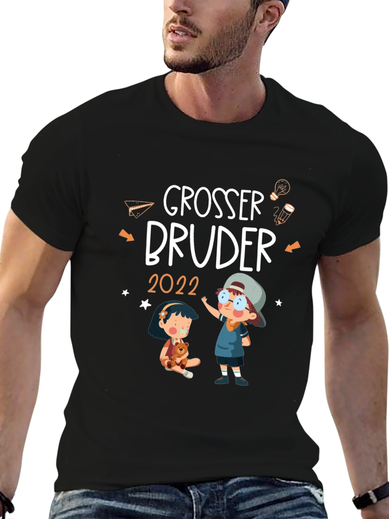 Grosser Bruder 2022 T-Shirt Brother Announcement Tee