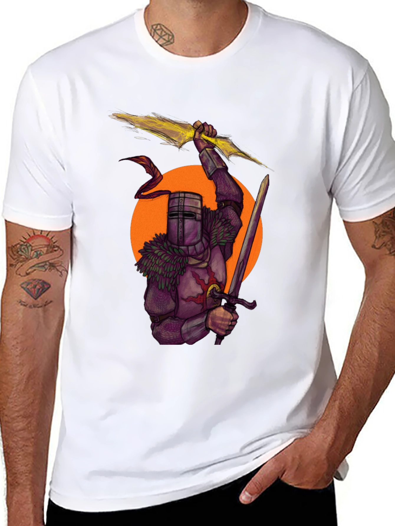 Knight Graphic T-Shirt - Black