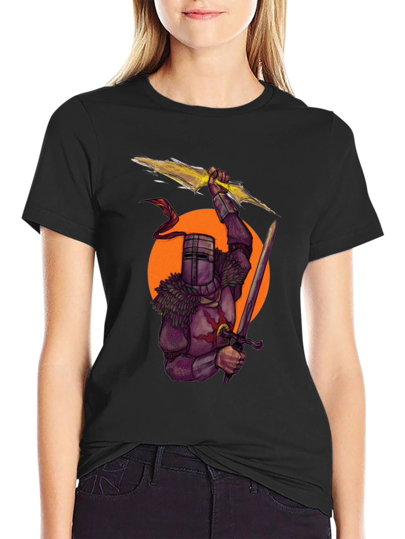 Knight Graphic T-Shirt - Black