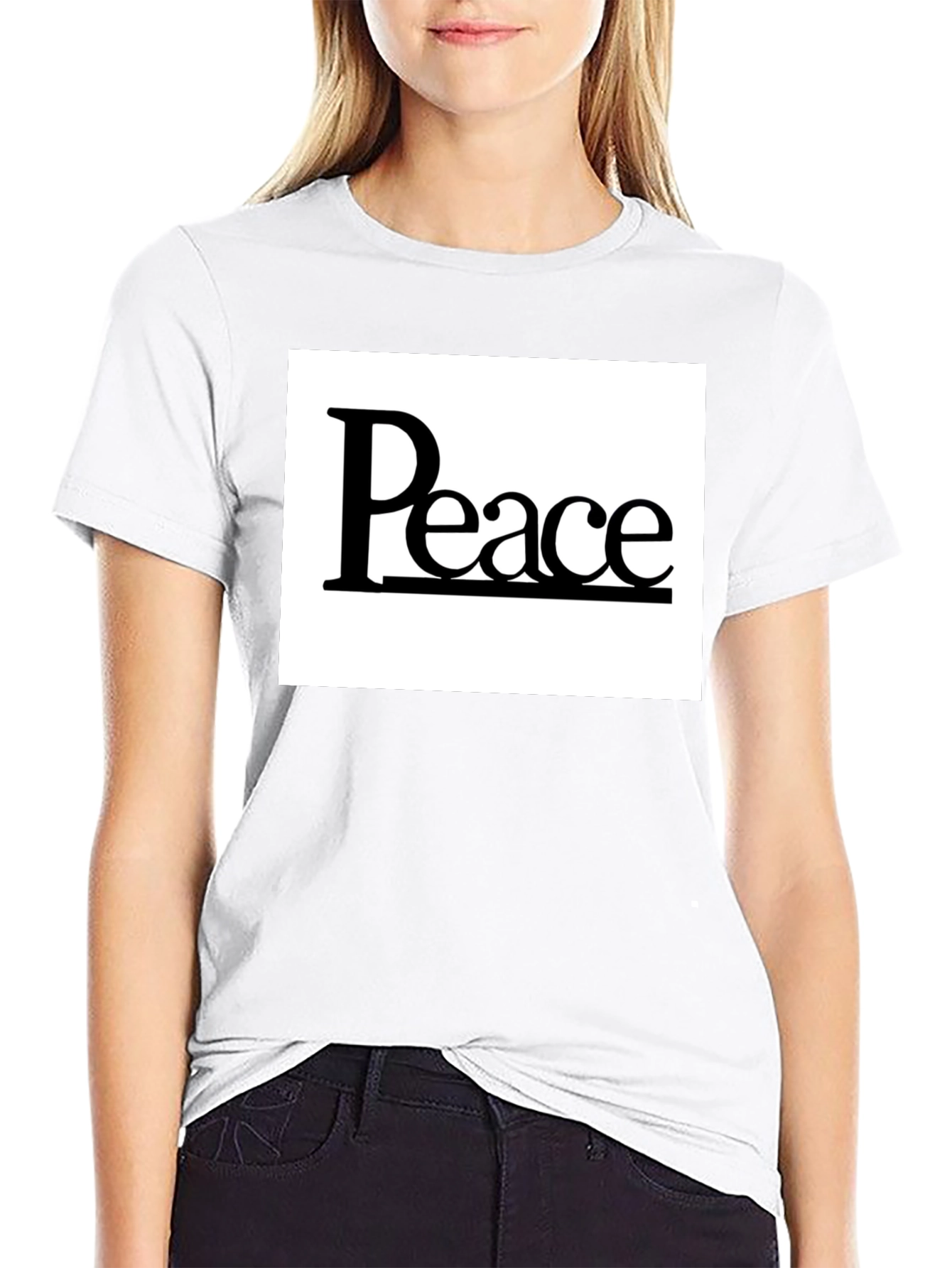 Peace Graphic Tee - Classic Black