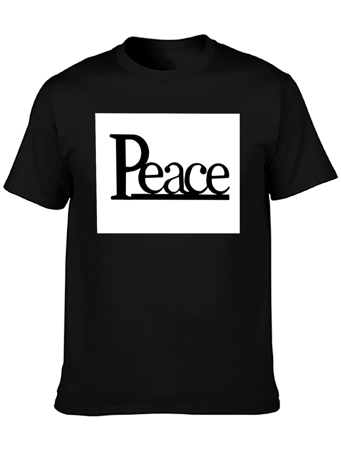 Peace Graphic Tee - Classic Black