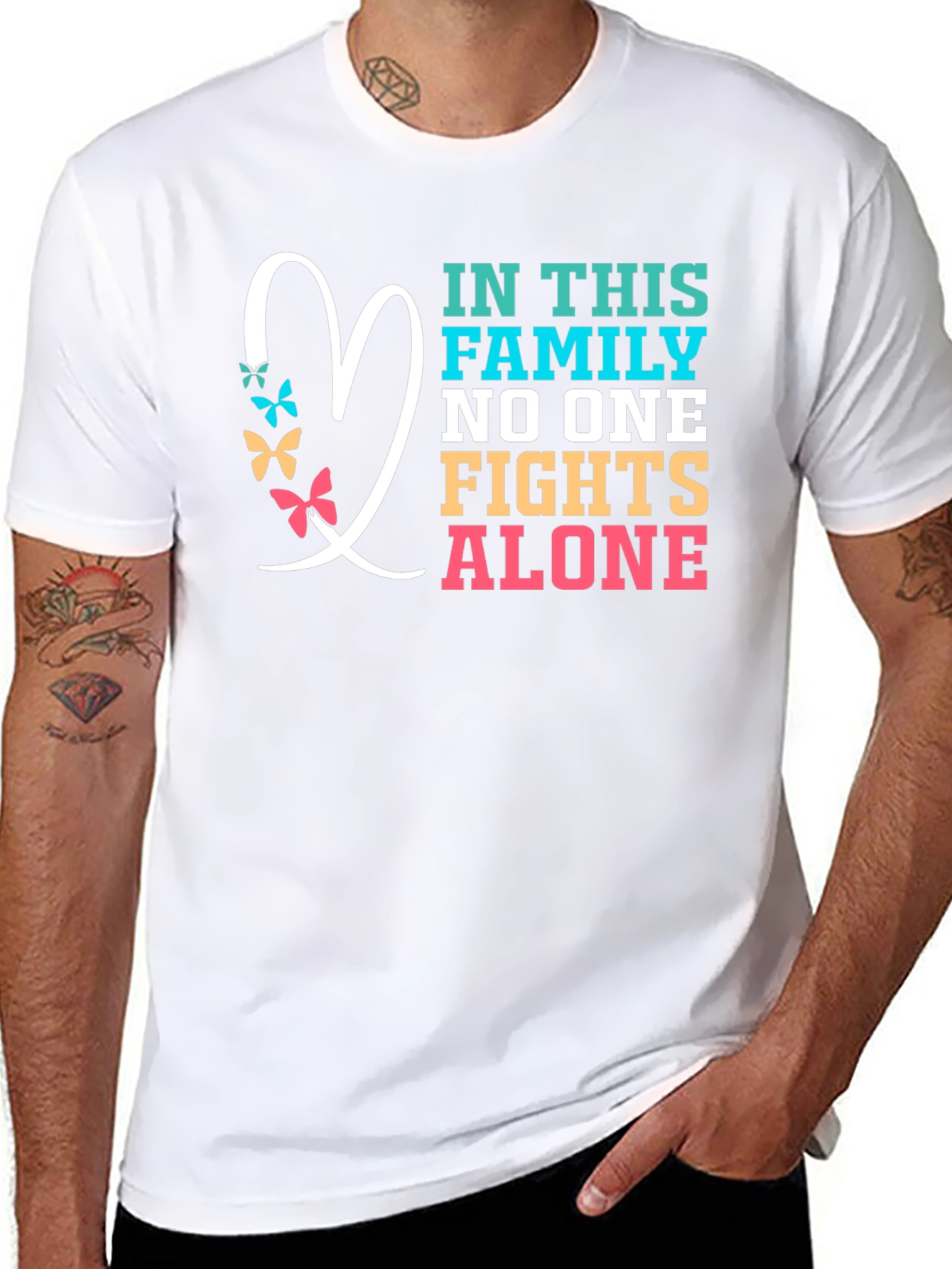 Family Fights Alone Graphic Tee