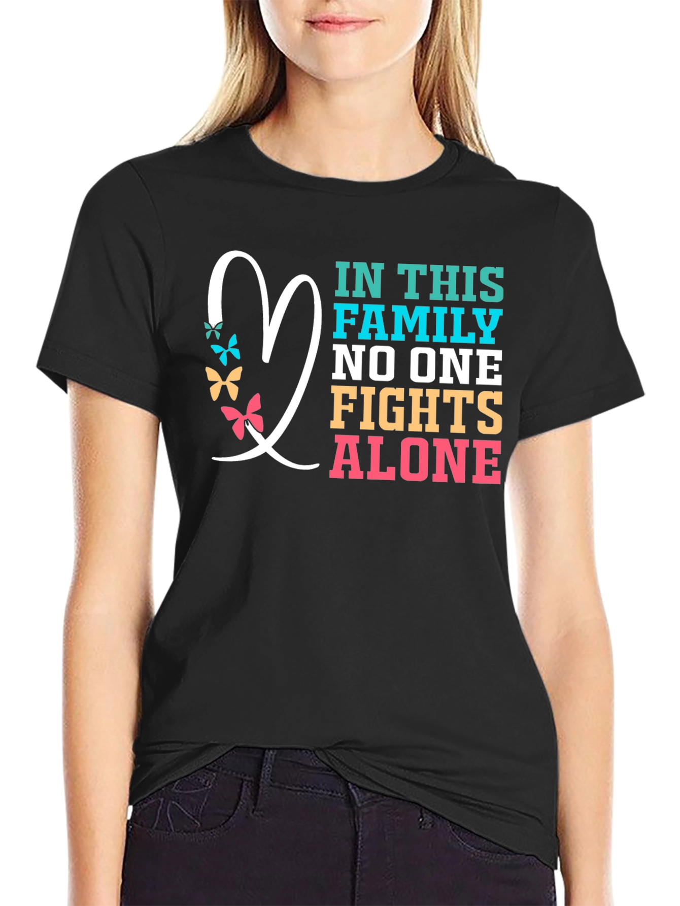 Family Fights Alone Graphic Tee
