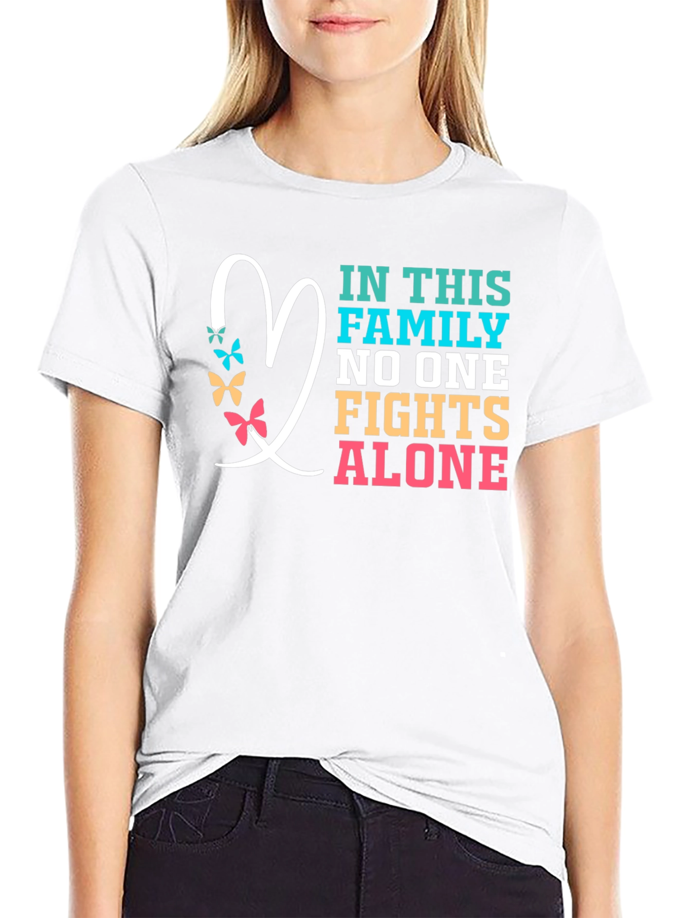 Family Fights Alone Graphic Tee