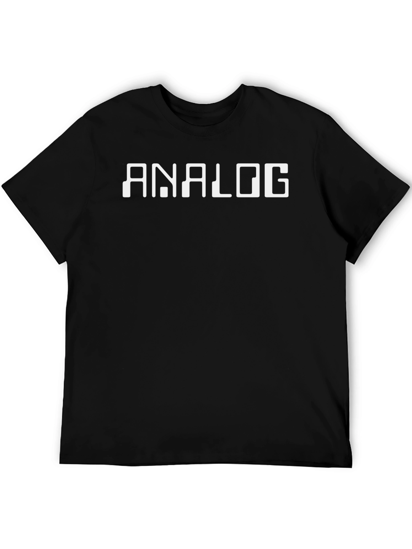 Analog Graphic Tee - Classic Black Cotton T-Shirt