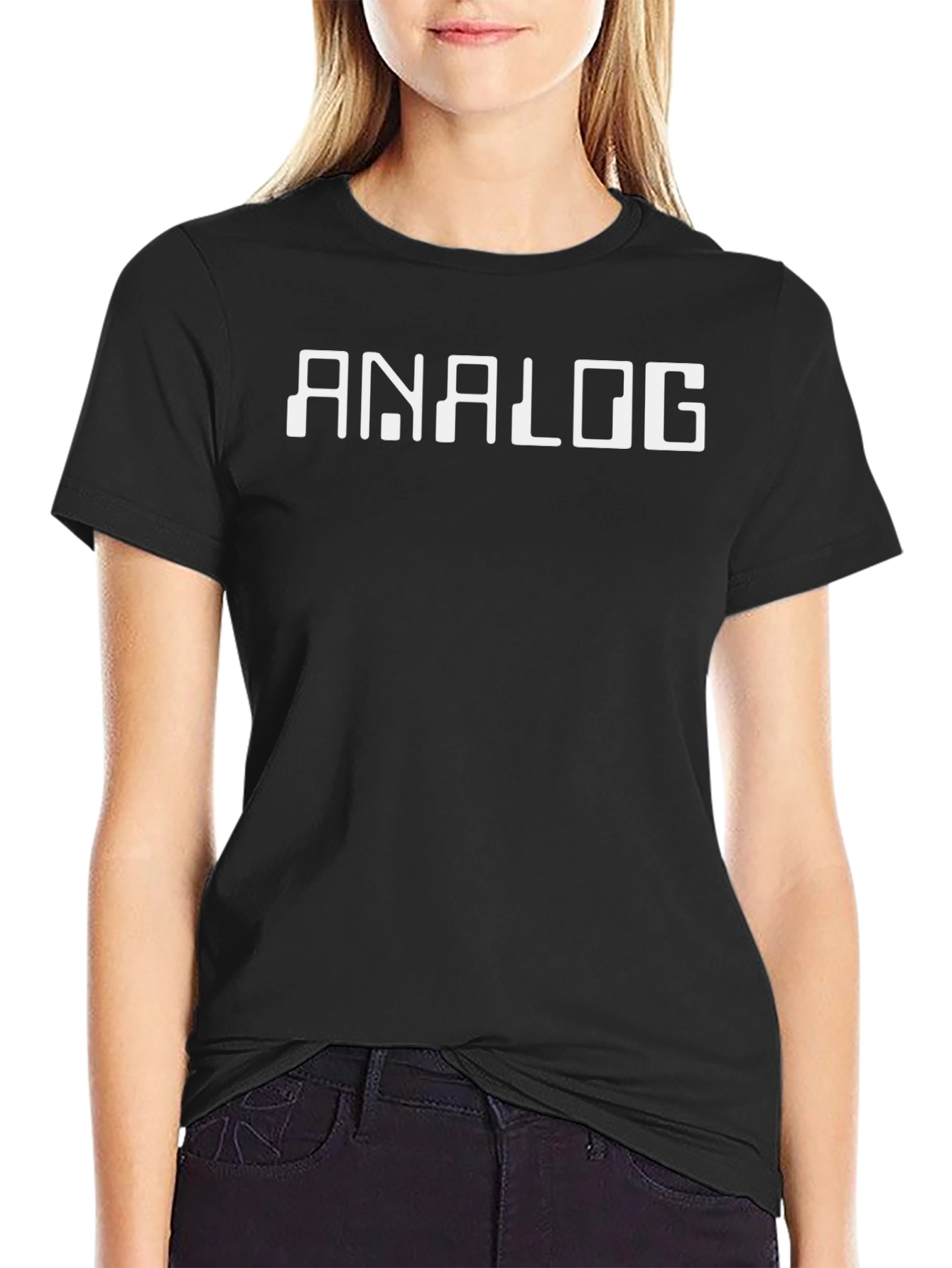 Analog Graphic Tee - Classic Black Cotton T-Shirt