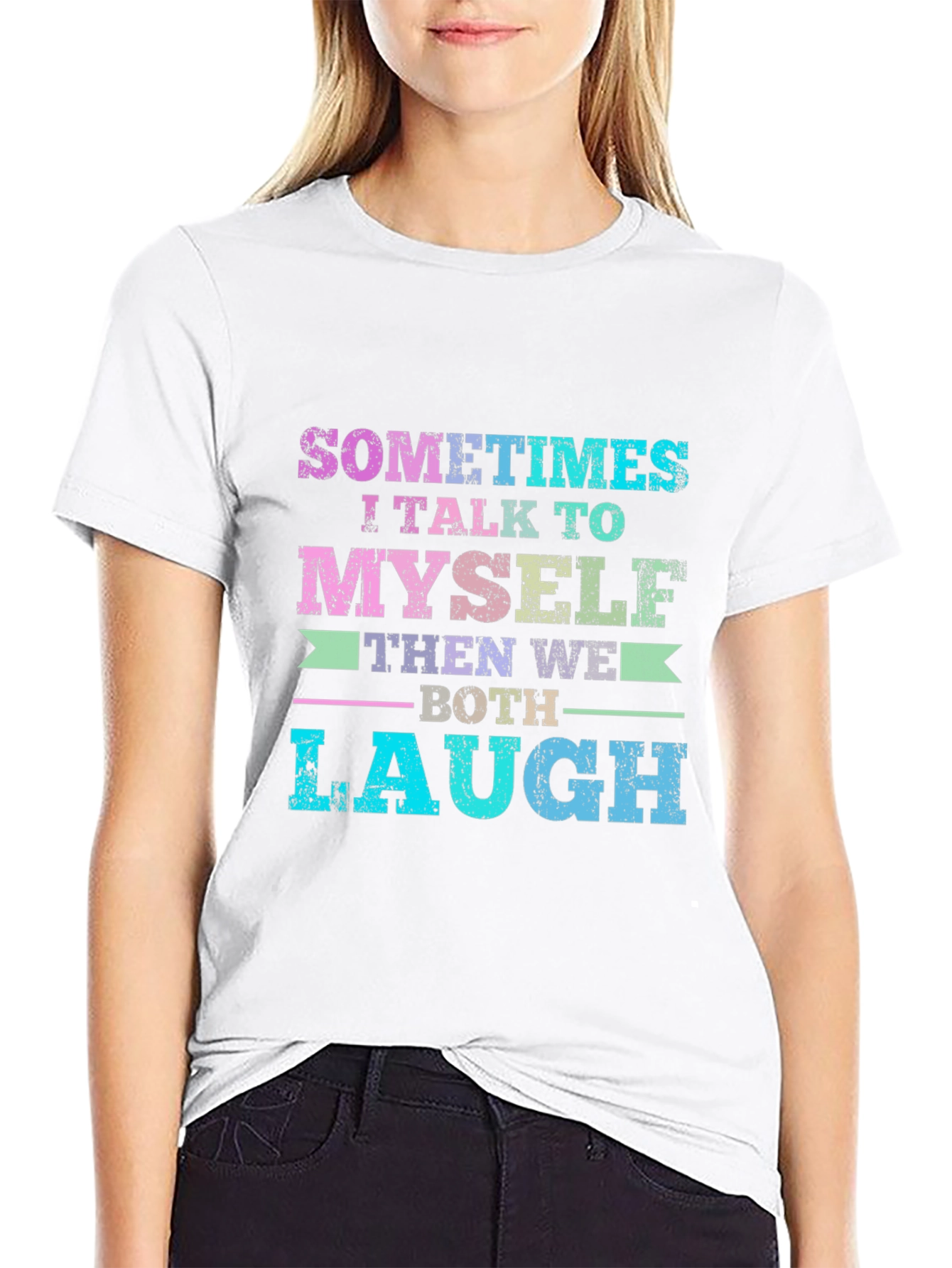 Funny Graphic T-Shirt - Sometimes I Talk To Myself