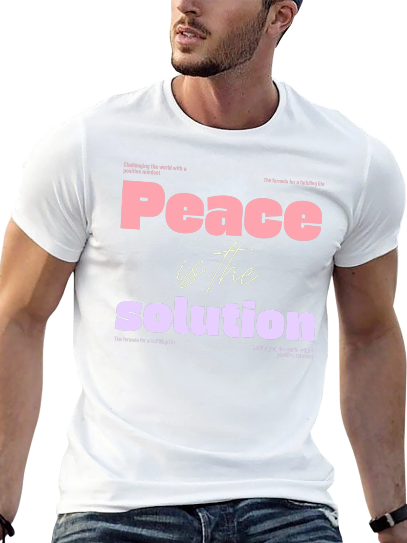 Peace is the Solution Graphic Tee - Positive Mindset