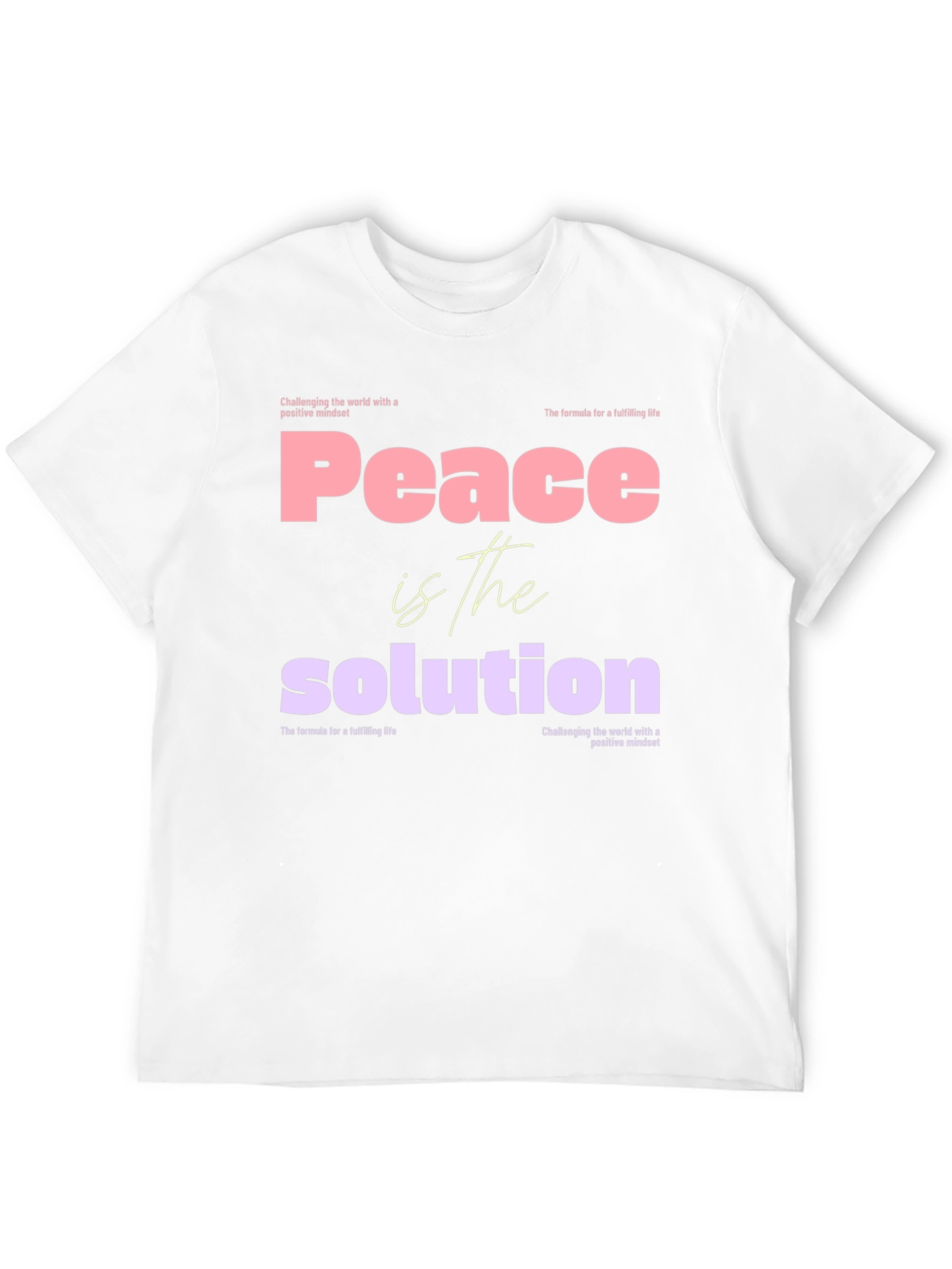 Peace is the Solution Graphic Tee - Positive Mindset
