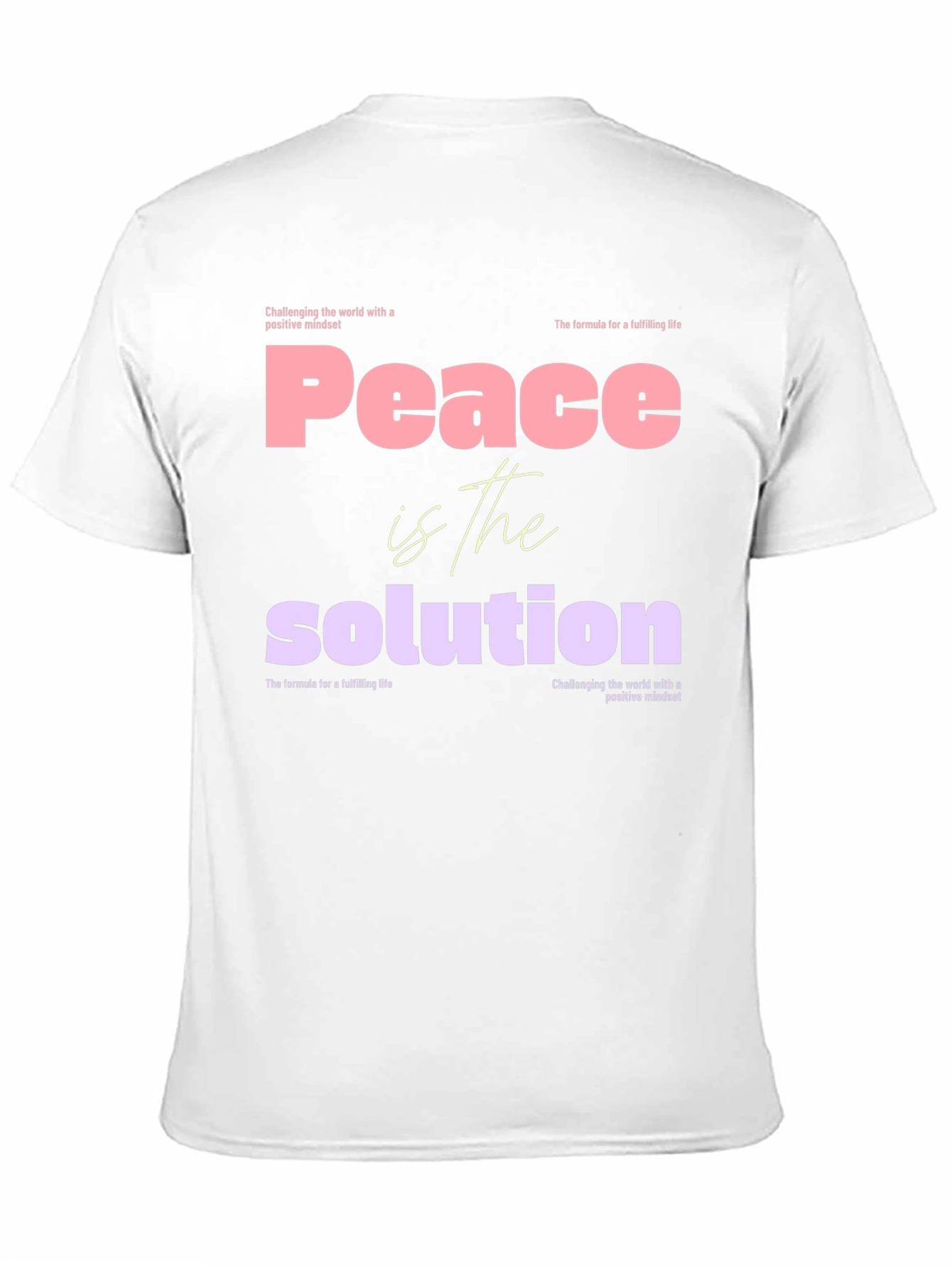 Peace is the Solution Graphic Tee - Positive Mindset