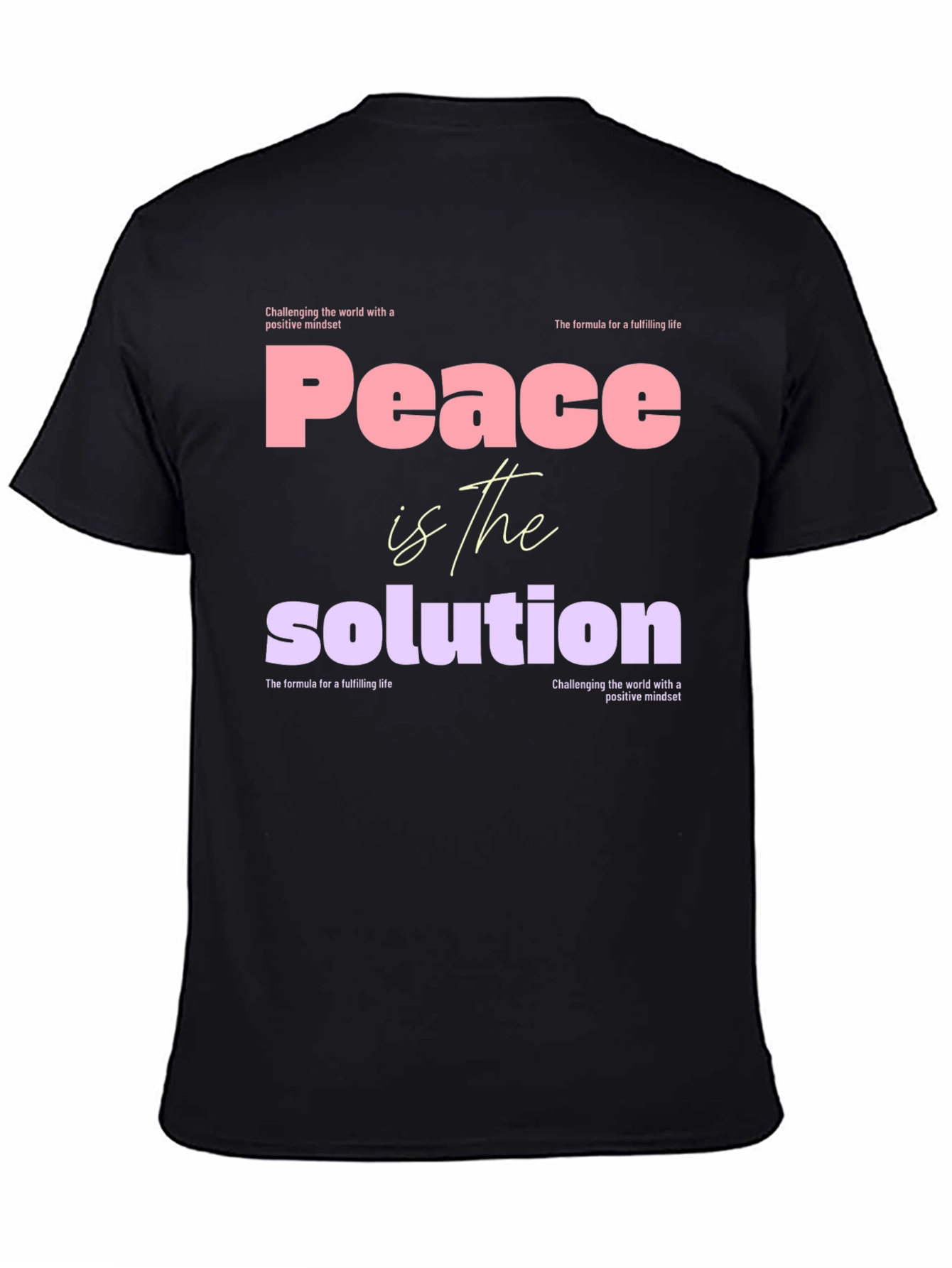Peace is the Solution Graphic Tee - Positive Mindset