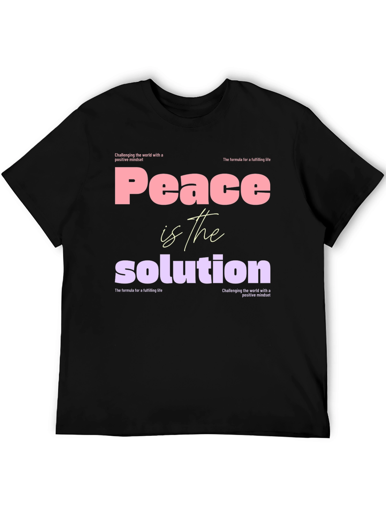 Peace is the Solution Graphic Tee - Positive Mindset