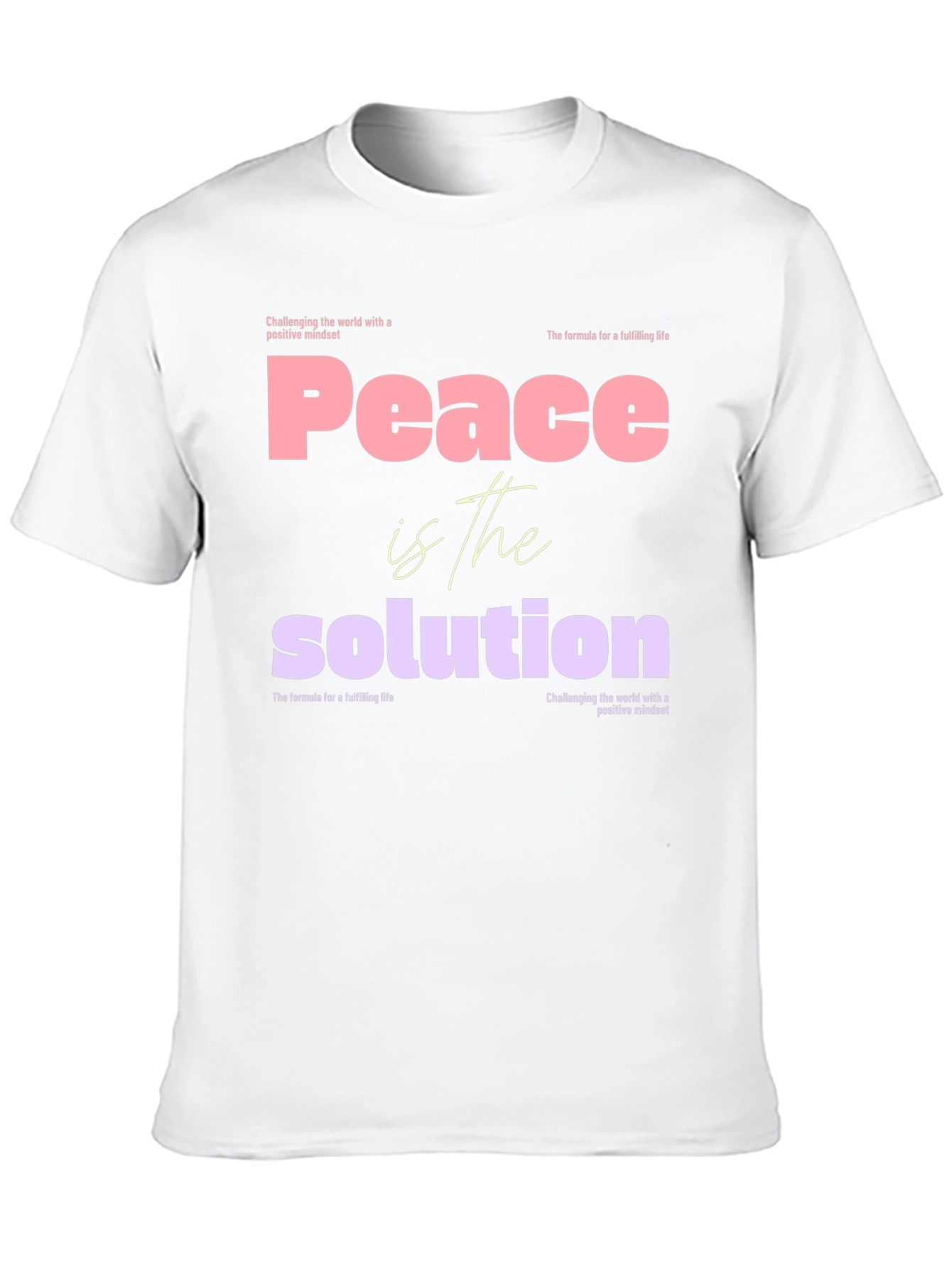 Peace is the Solution Graphic Tee - Positive Mindset
