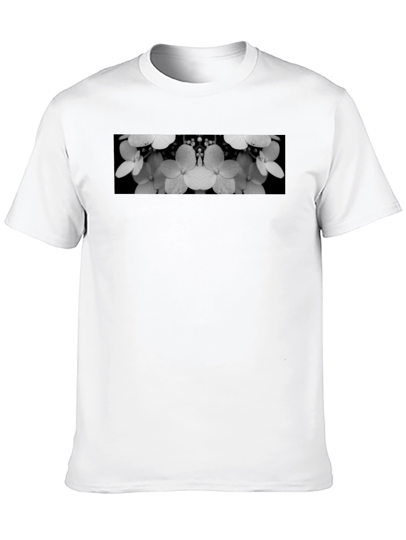 Black Floral Print Tee - Modern Style