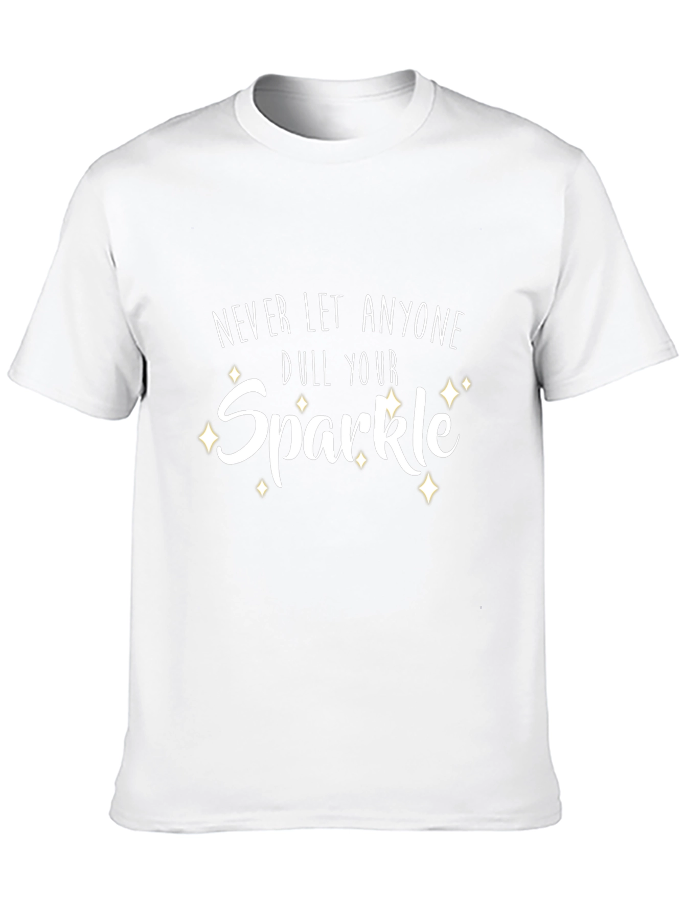 Sparkle Graphic Print Black T-Shirt