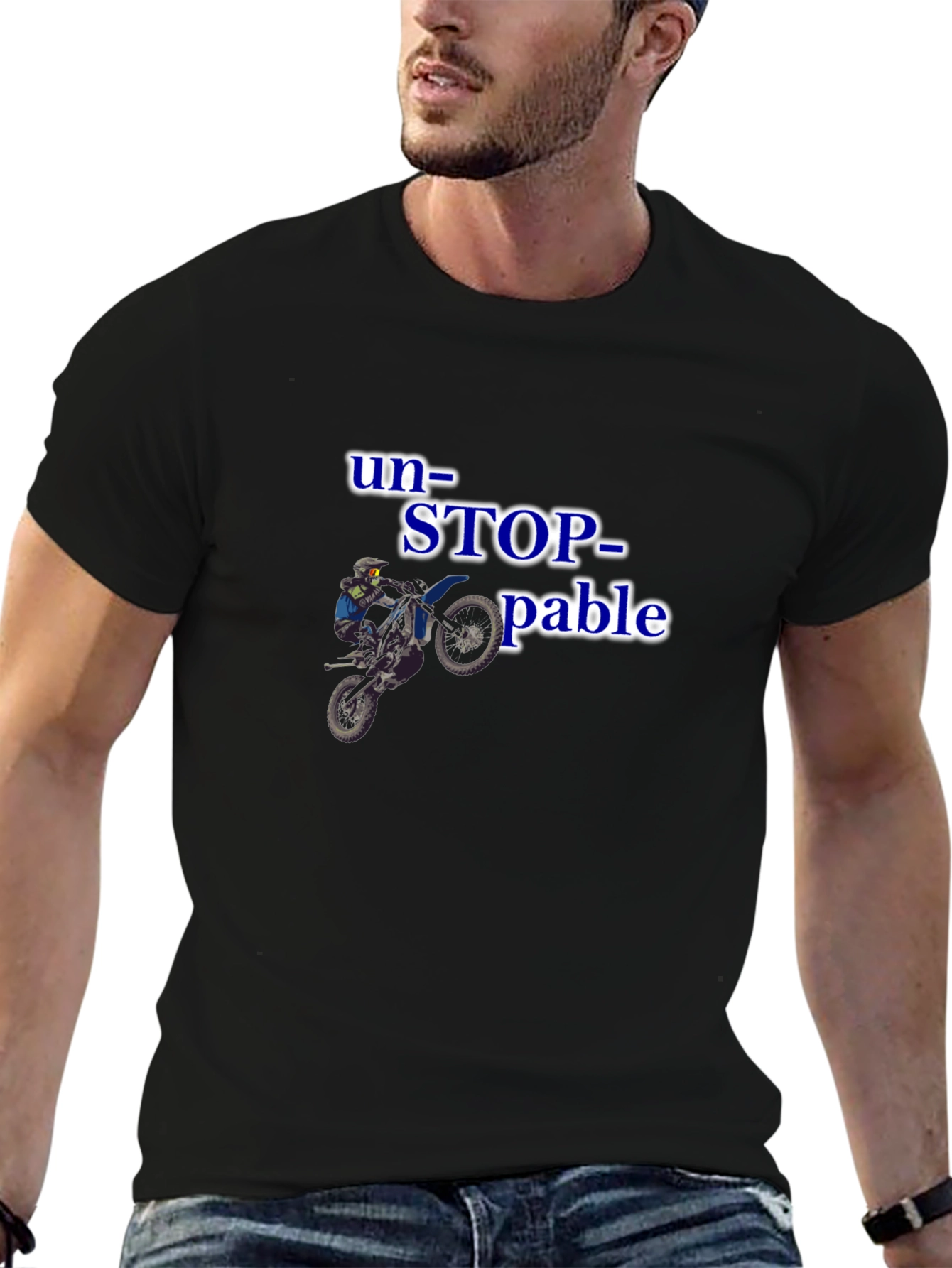 Unstoppable Motocross Black T-Shirt