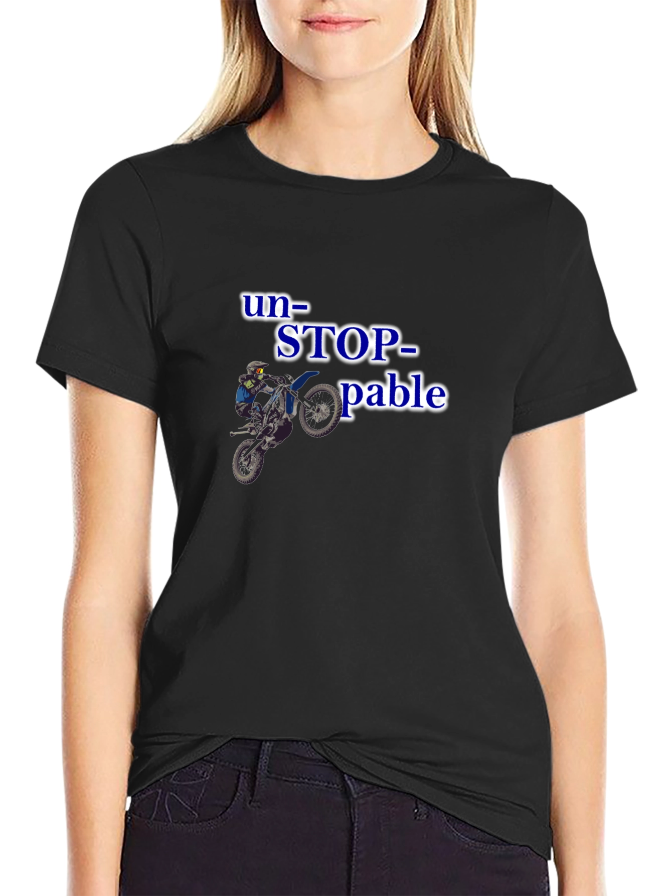 Unstoppable Motocross Black T-Shirt