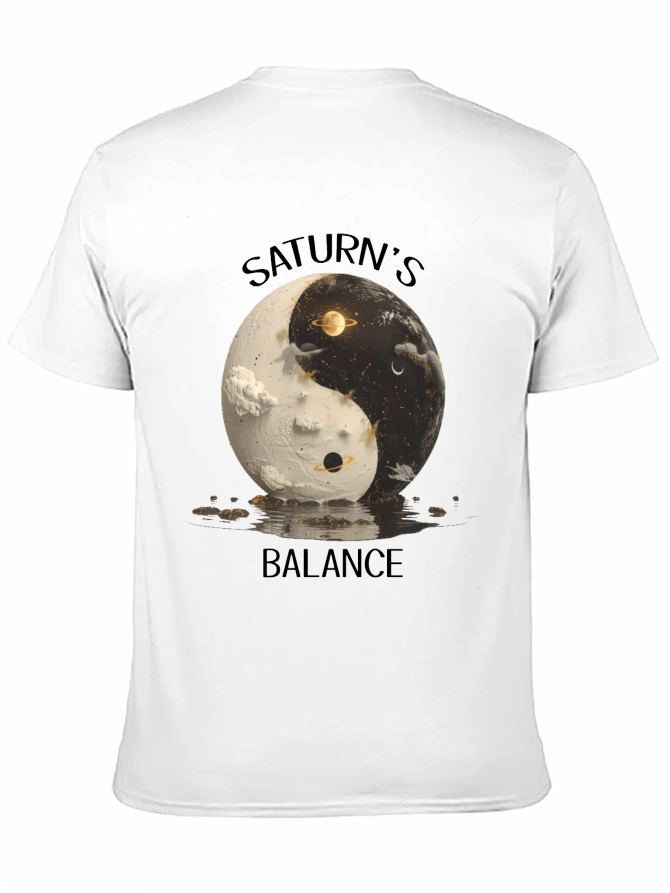 Saturns Balance Yin Yang Graphic Tee