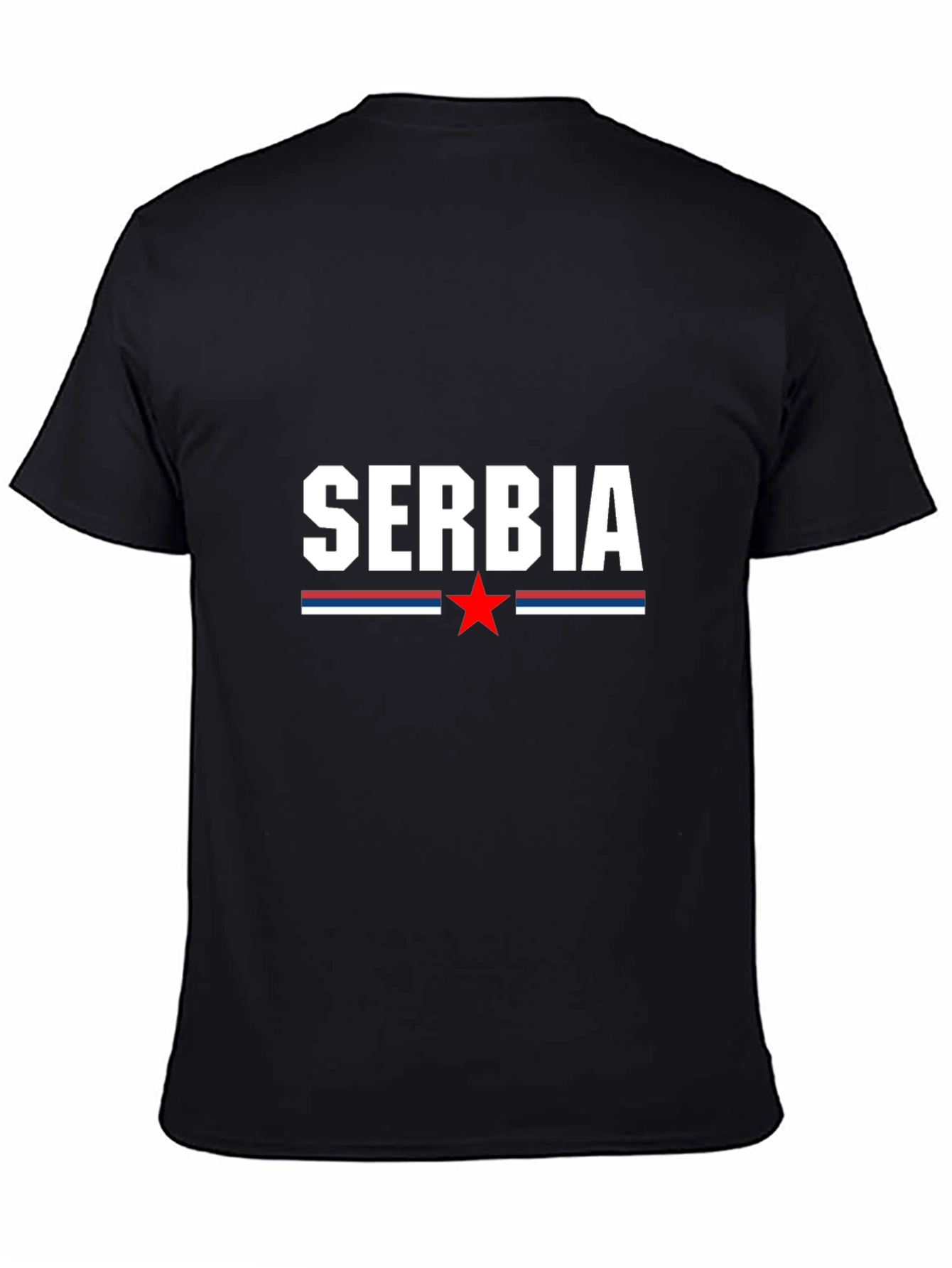 Serbia Pride T-Shirt - Black Cotton Tee