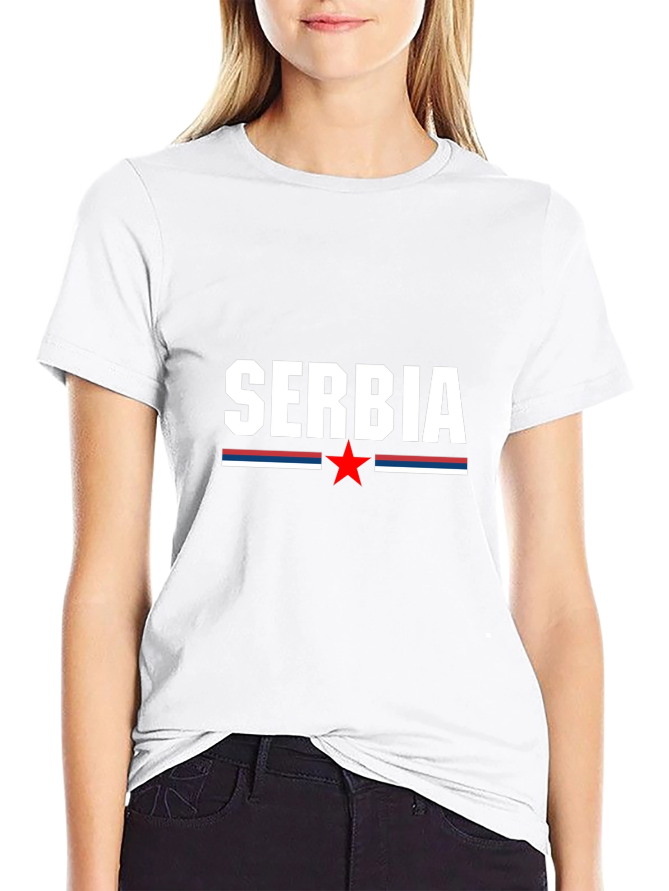 Serbia Pride T-Shirt - Black Cotton Tee