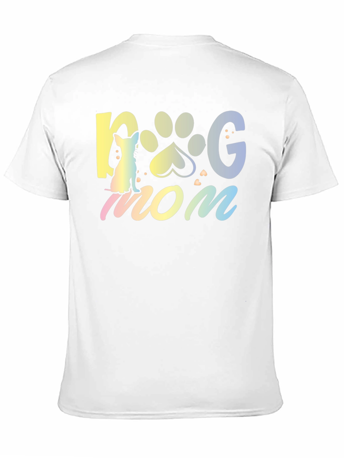 Dog Mom T-Shirt - Cute Pet Paw Design