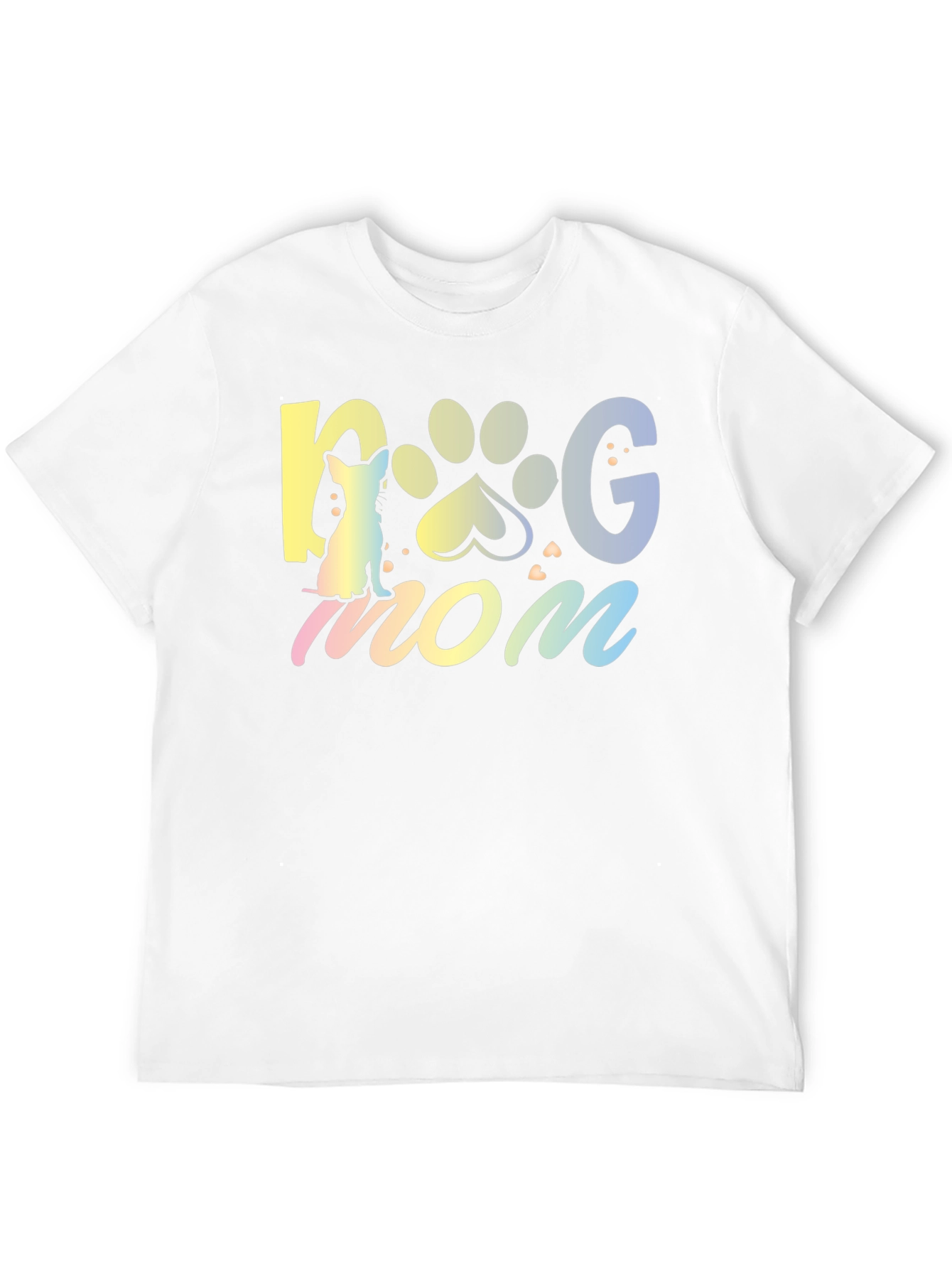 Dog Mom T-Shirt - Cute Pet Paw Design