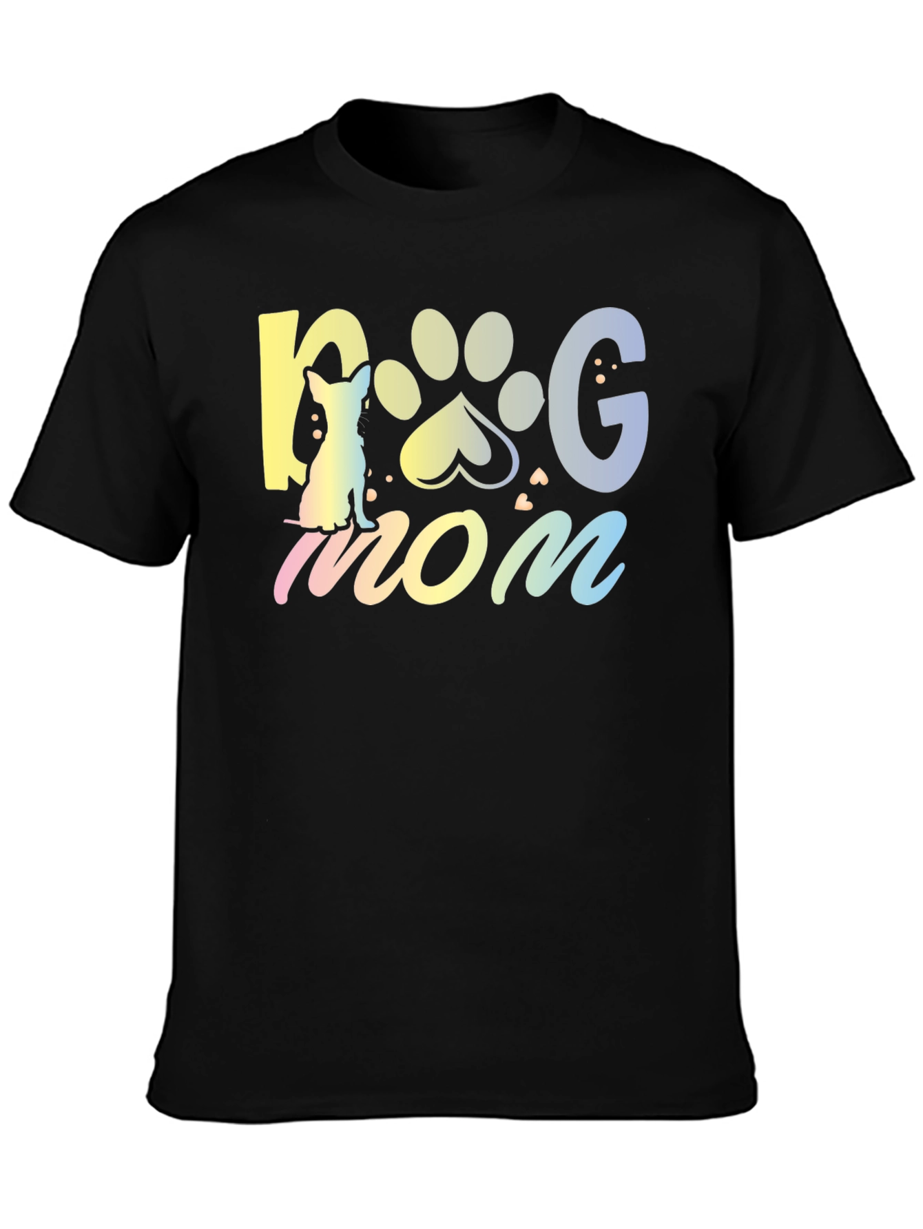 Dog Mom T-Shirt - Cute Pet Paw Design