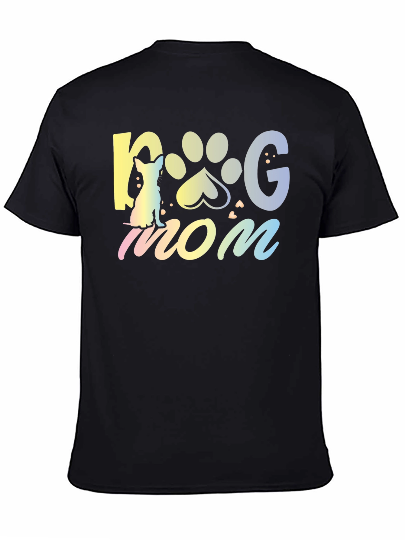 Dog Mom T-Shirt - Cute Pet Paw Design