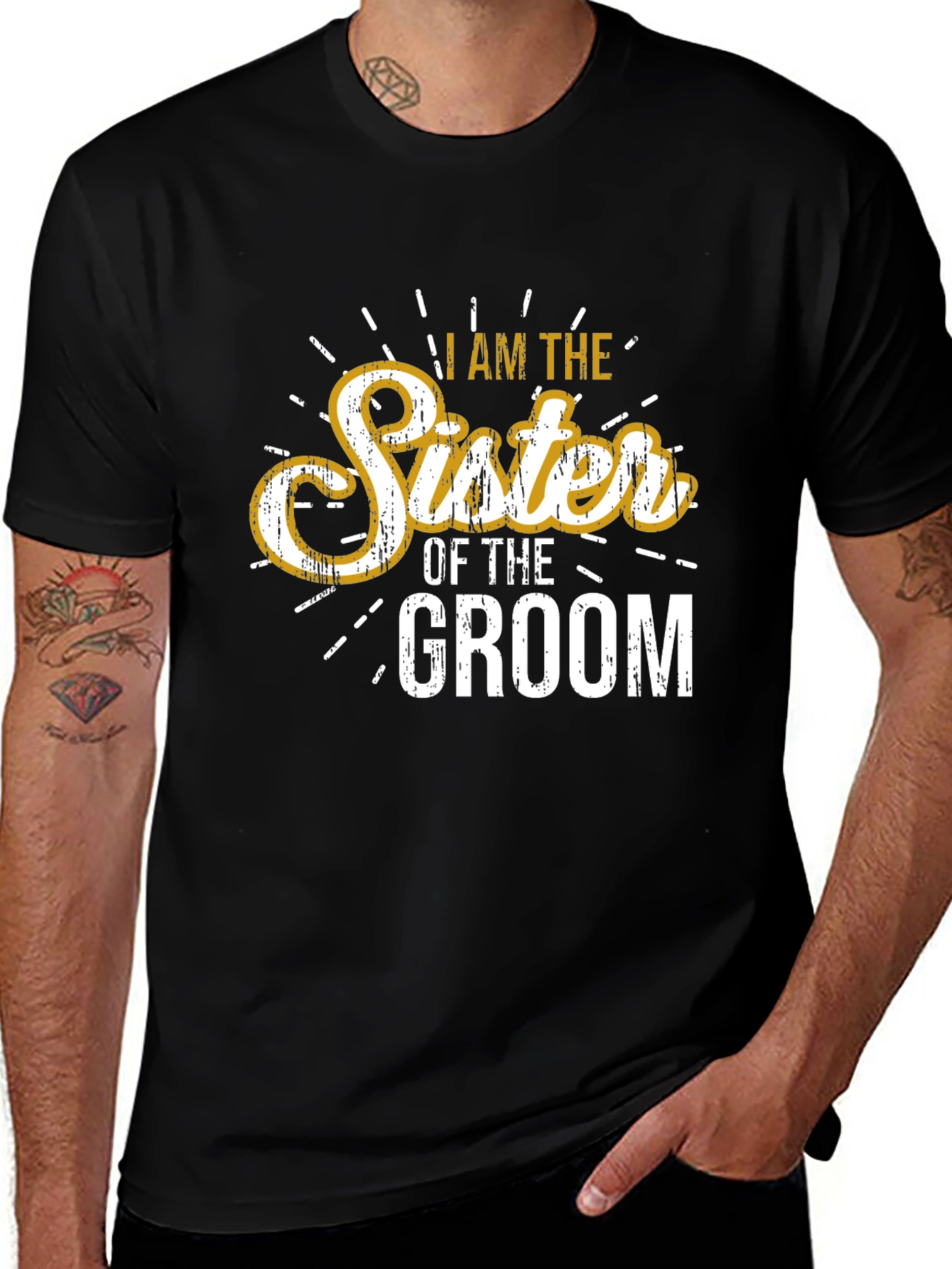 Sister of the Groom Wedding T-Shirt