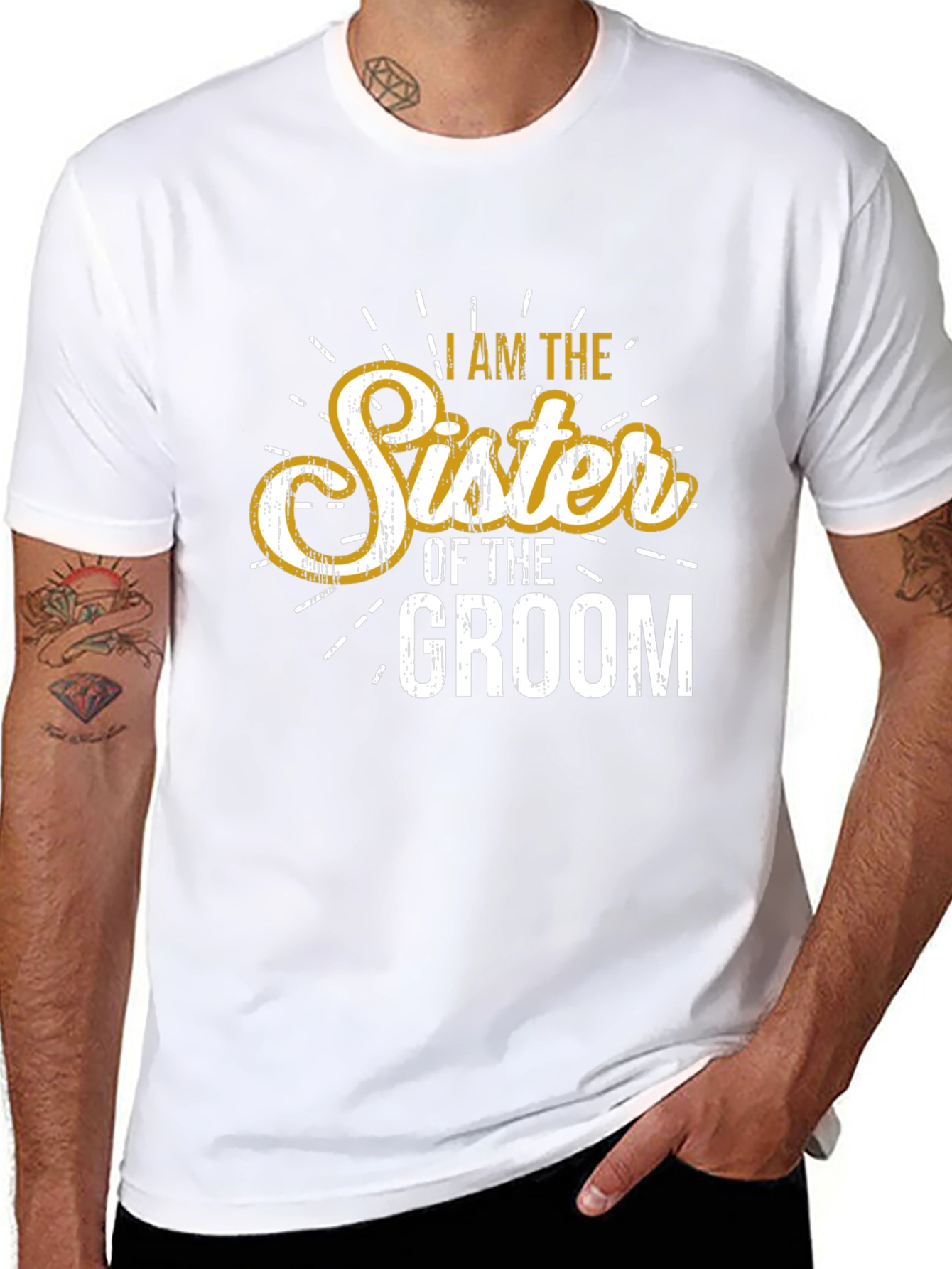 Sister of the Groom Wedding T-Shirt